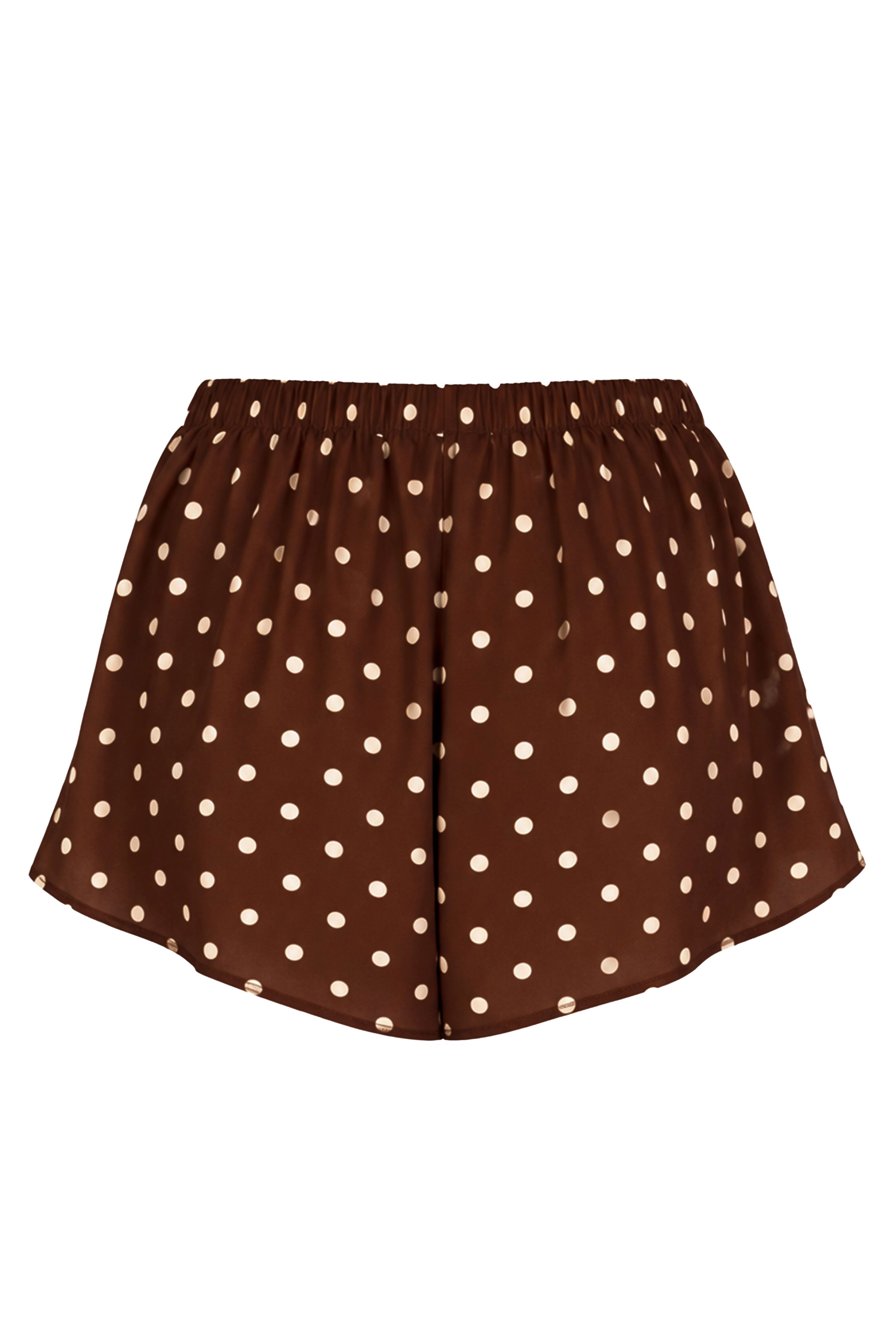 Shorts AMANDA Pois Brown - Sand Shop