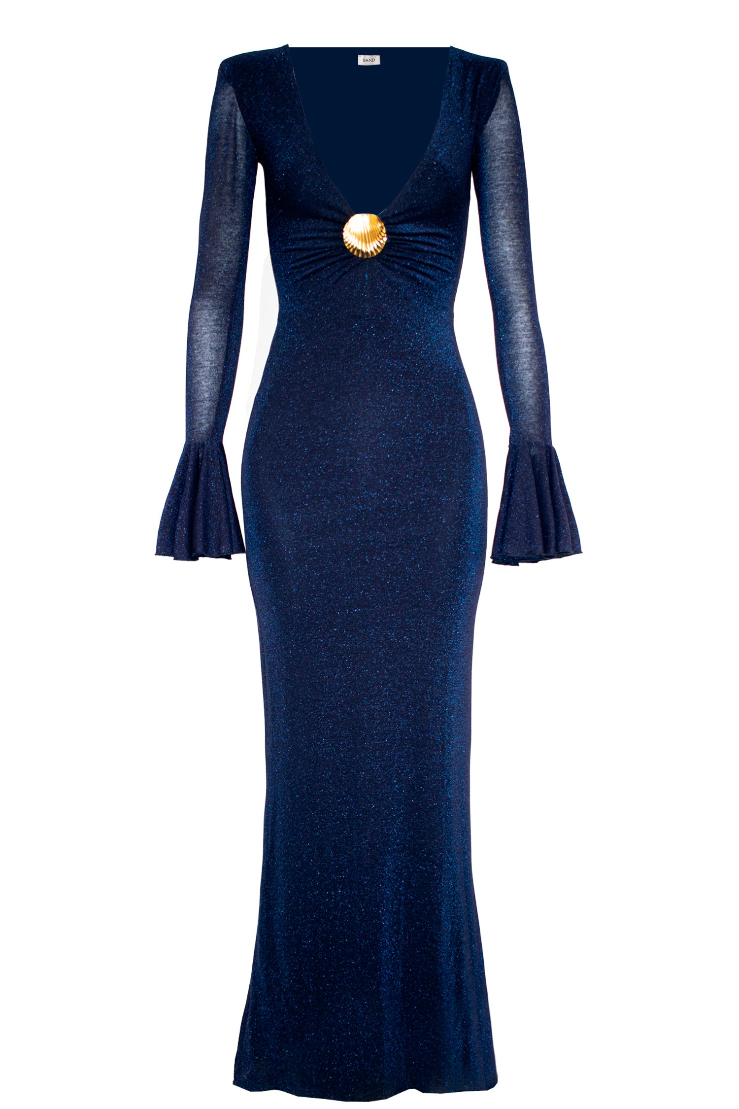 Abito ROSSANA Lurex Blu Navy