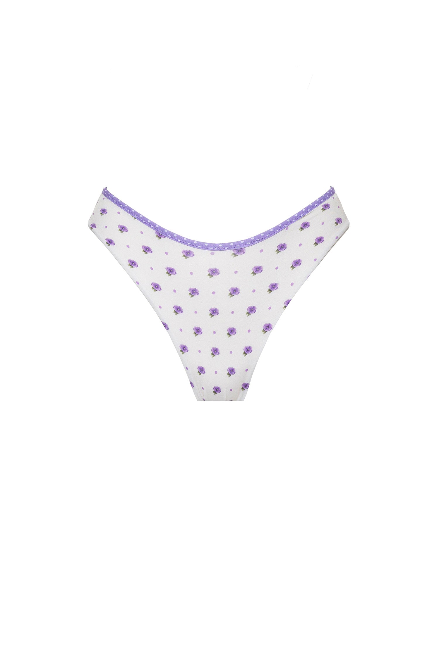 SLIP VIOLET Flower Pois