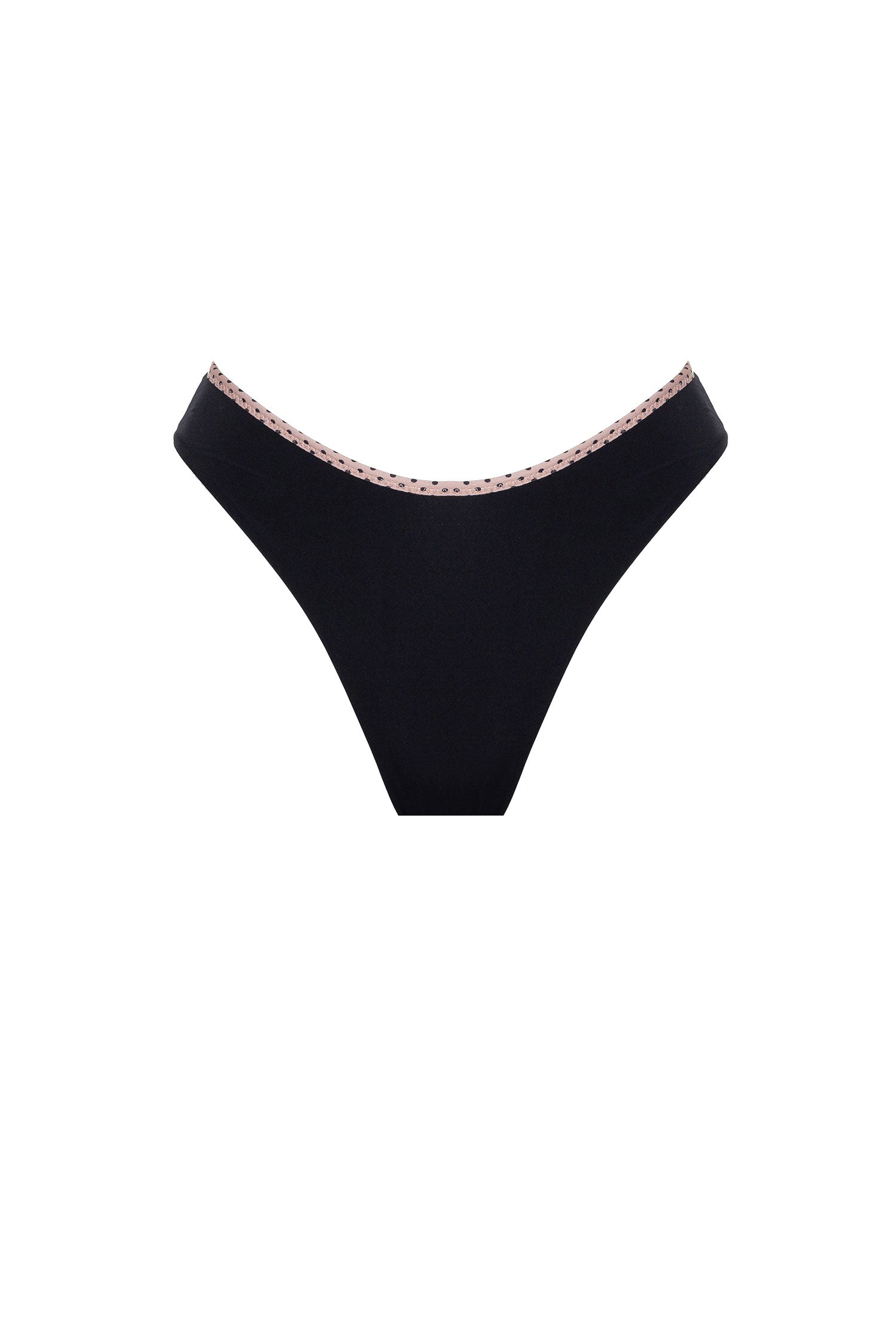 CLASSIC SLIP VIOLET Black Pois