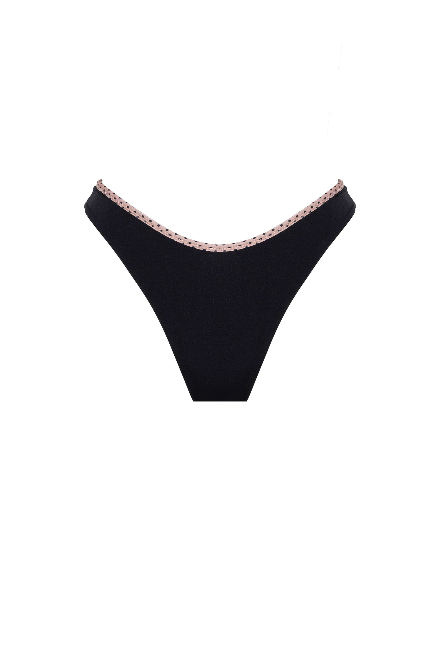 SLIP VIOLET Black Pois