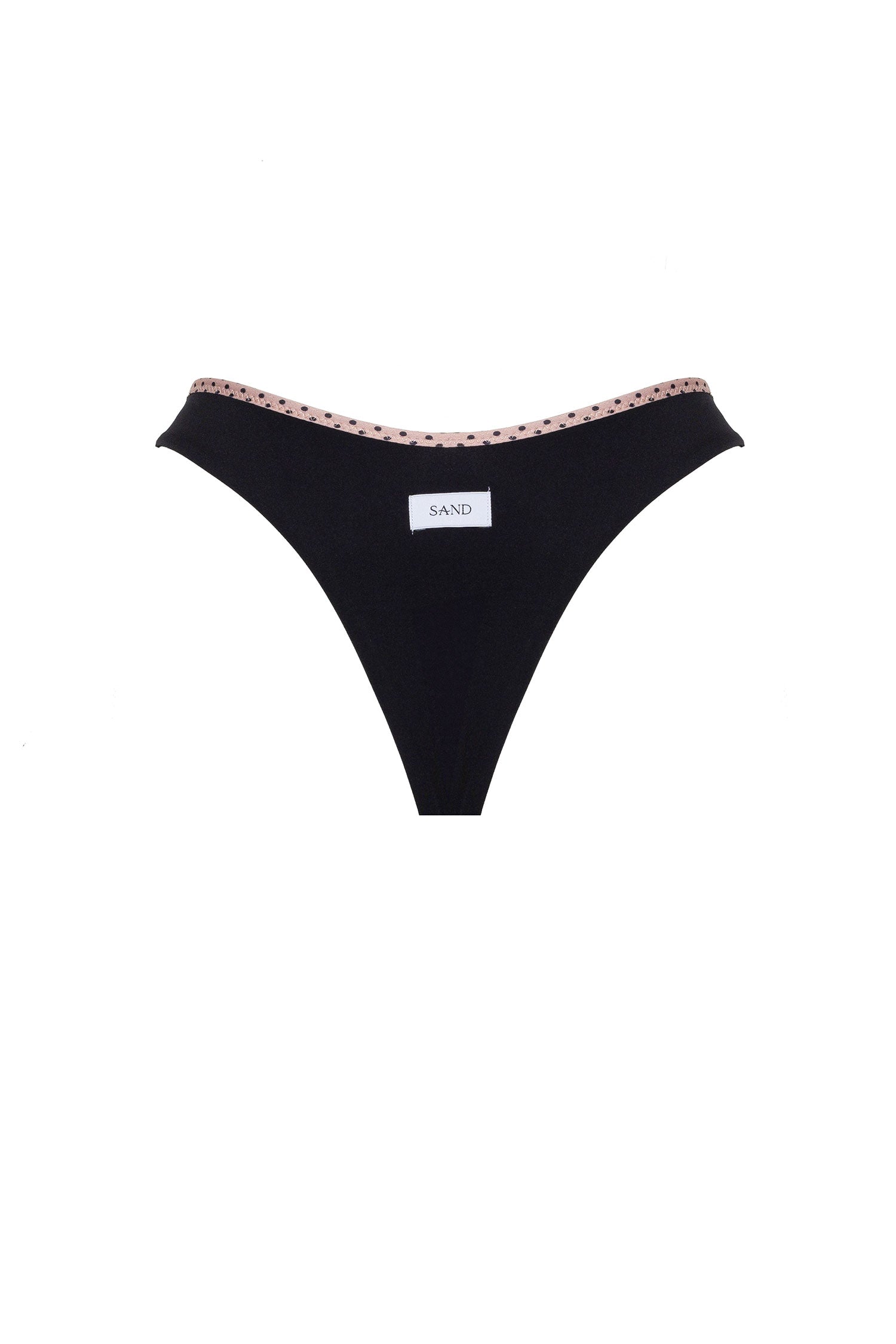SLIP VIOLET Black Pois