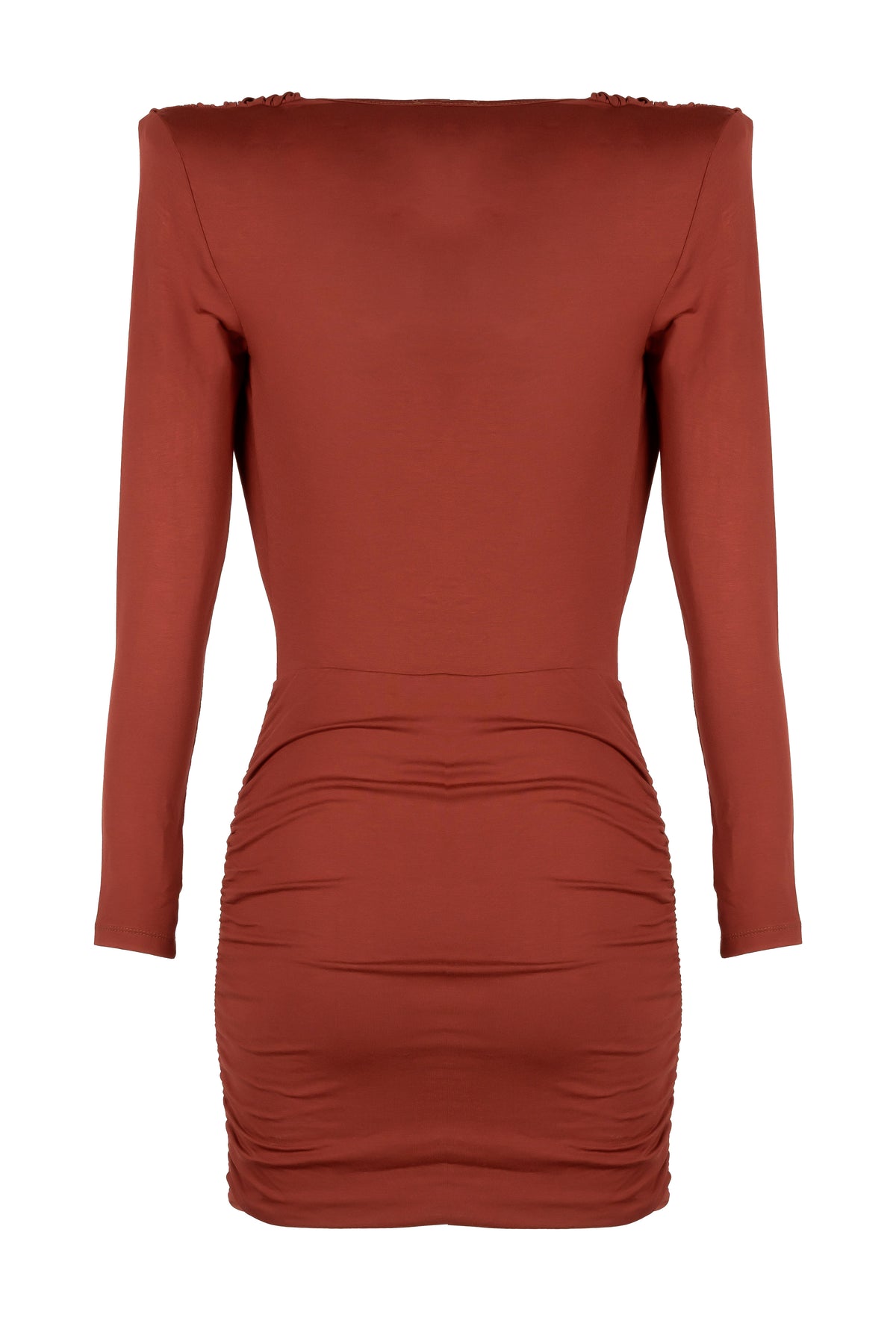 ELARA Terracotta short dress