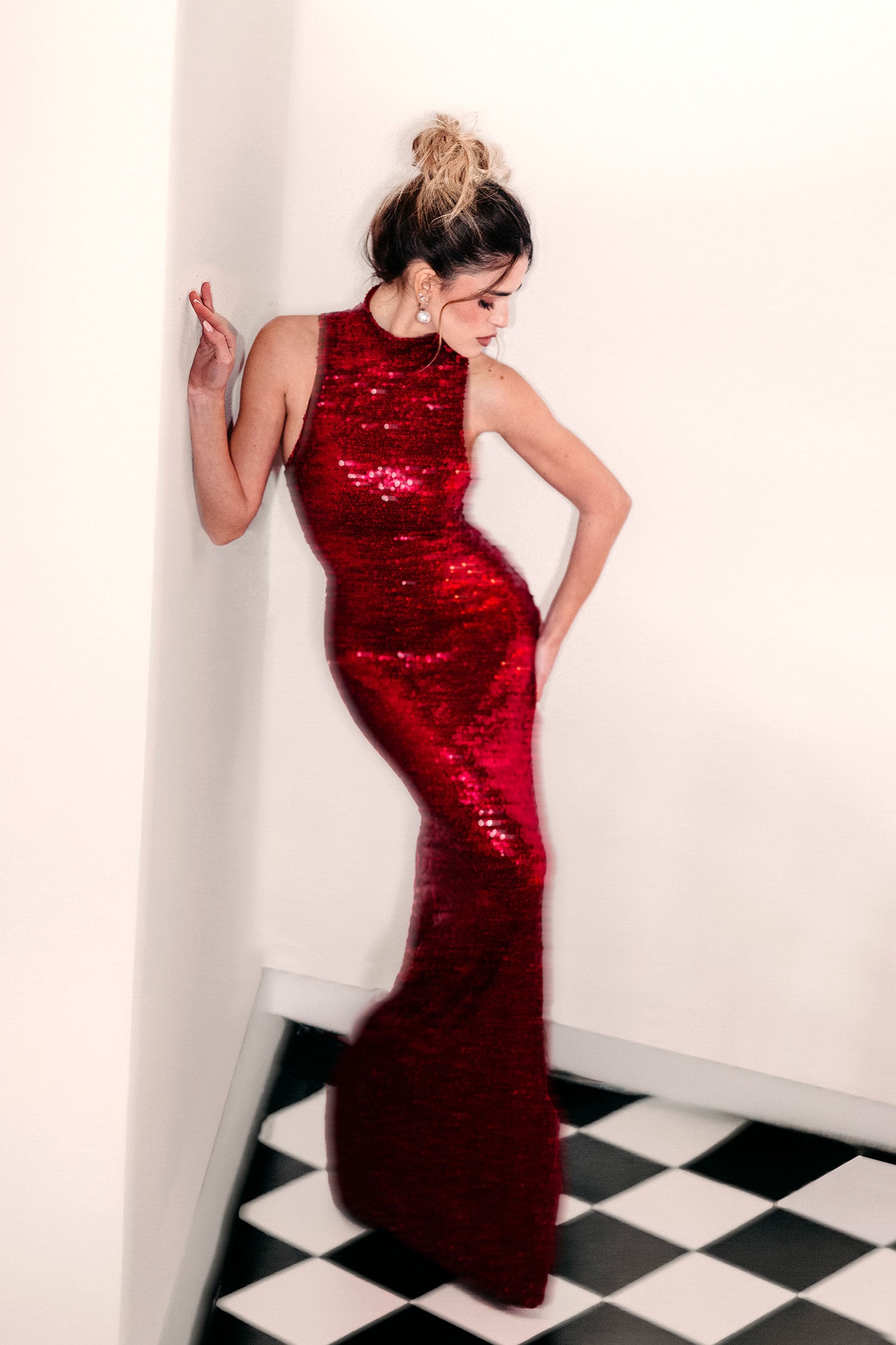 Long Dress LAURA Rouge