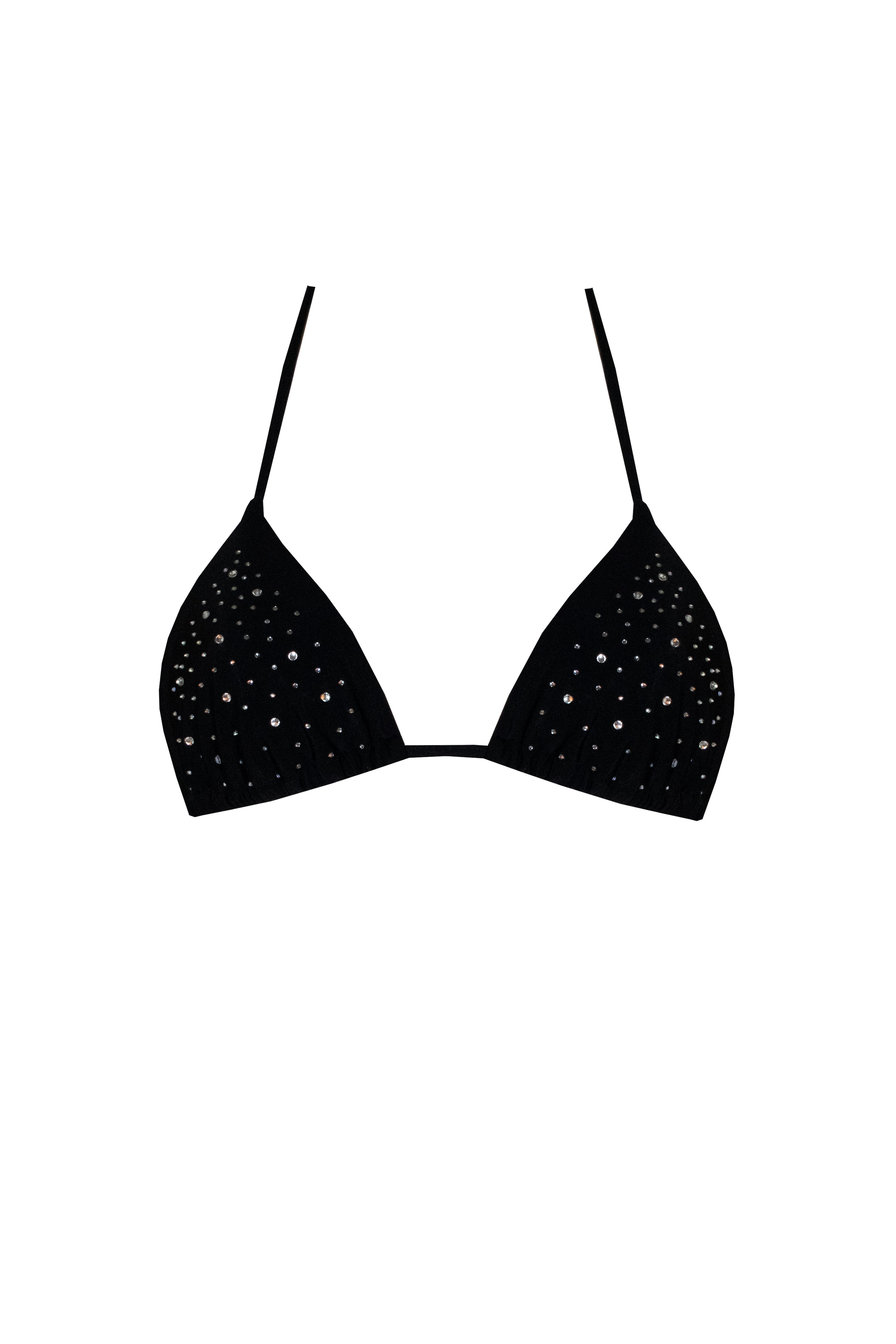 TOP CRYSTEL Black