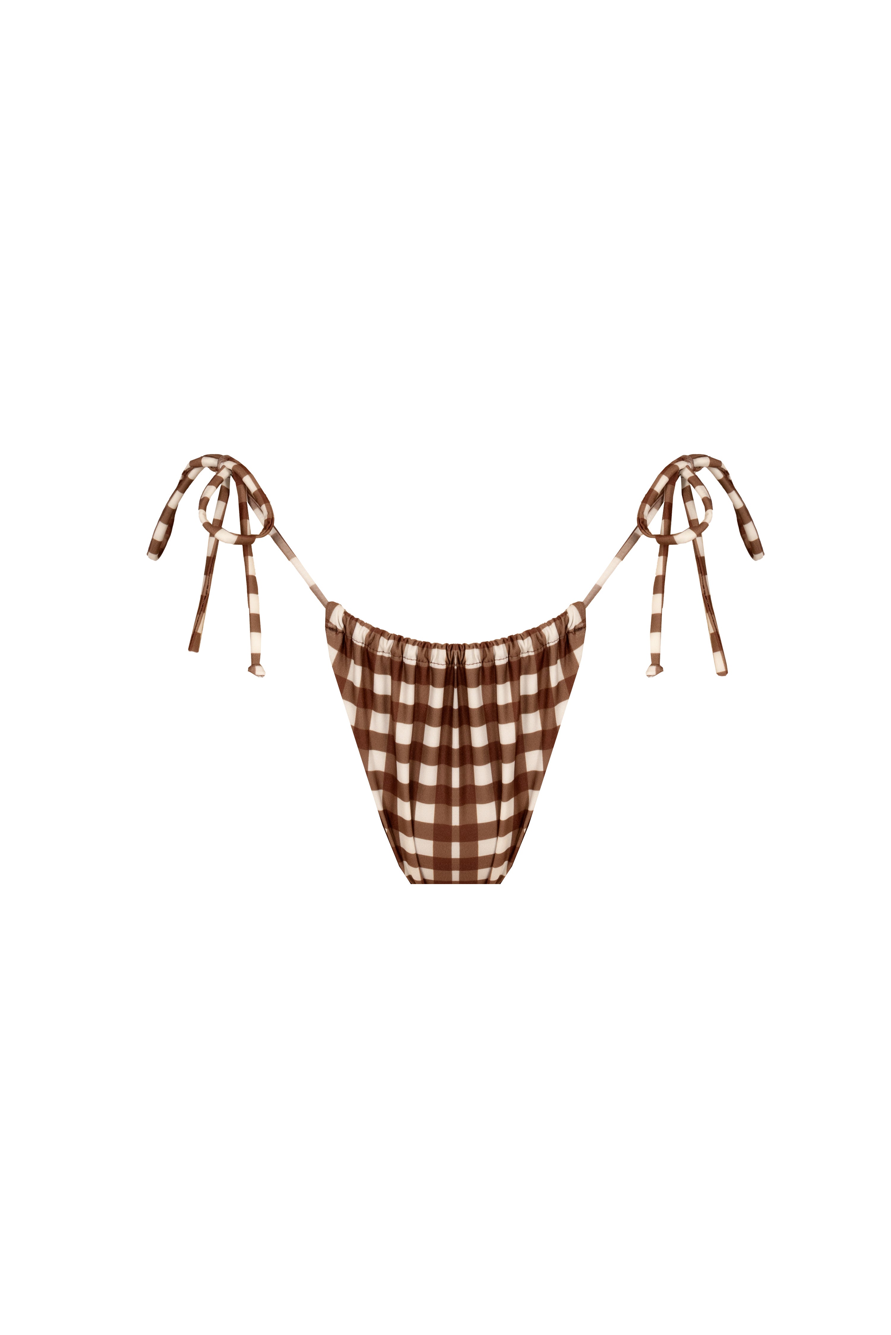 SLIP ERIKA Brown Vichy - Sand Shop