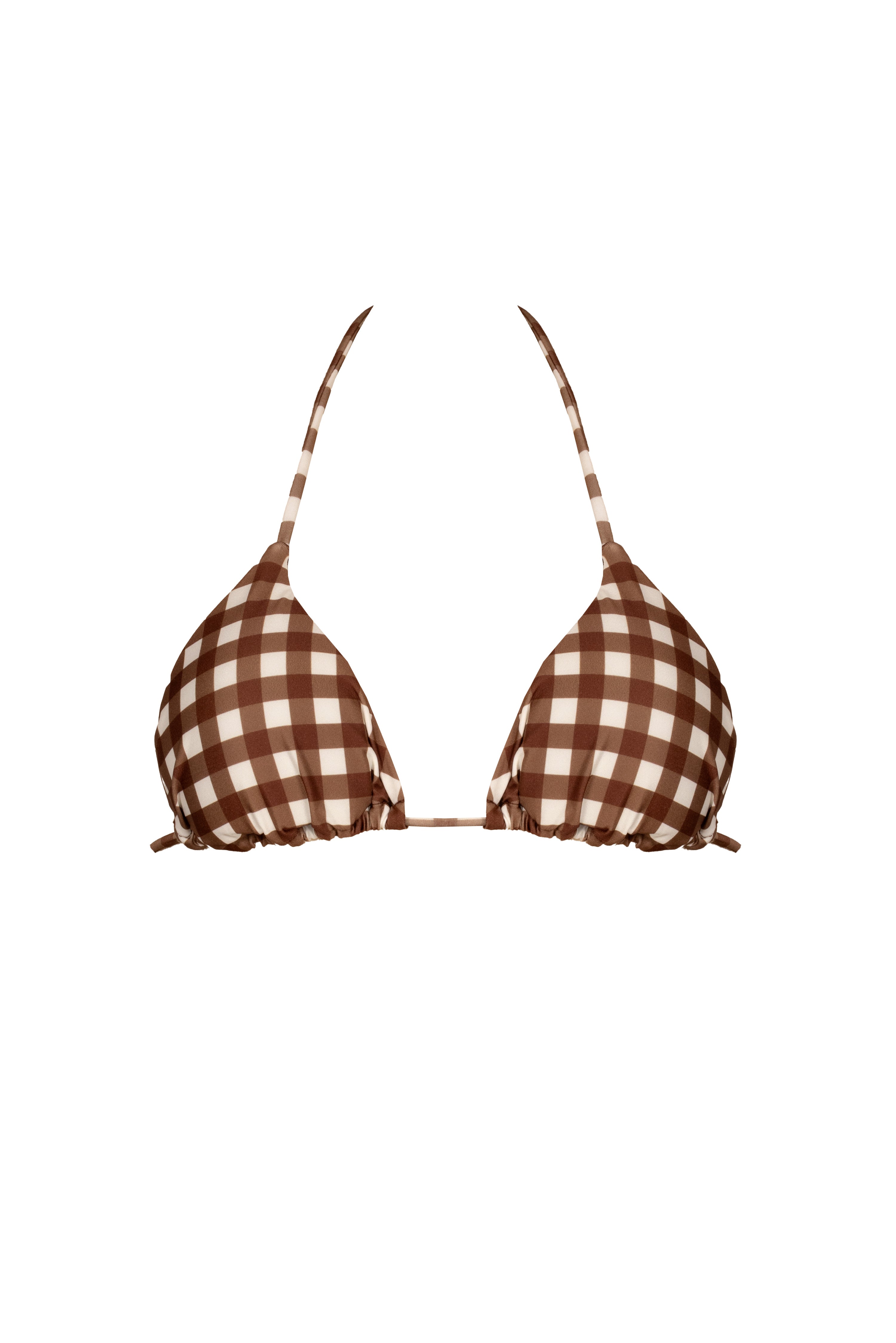 TOP ERIKA Brown Vichy - Sand Shop