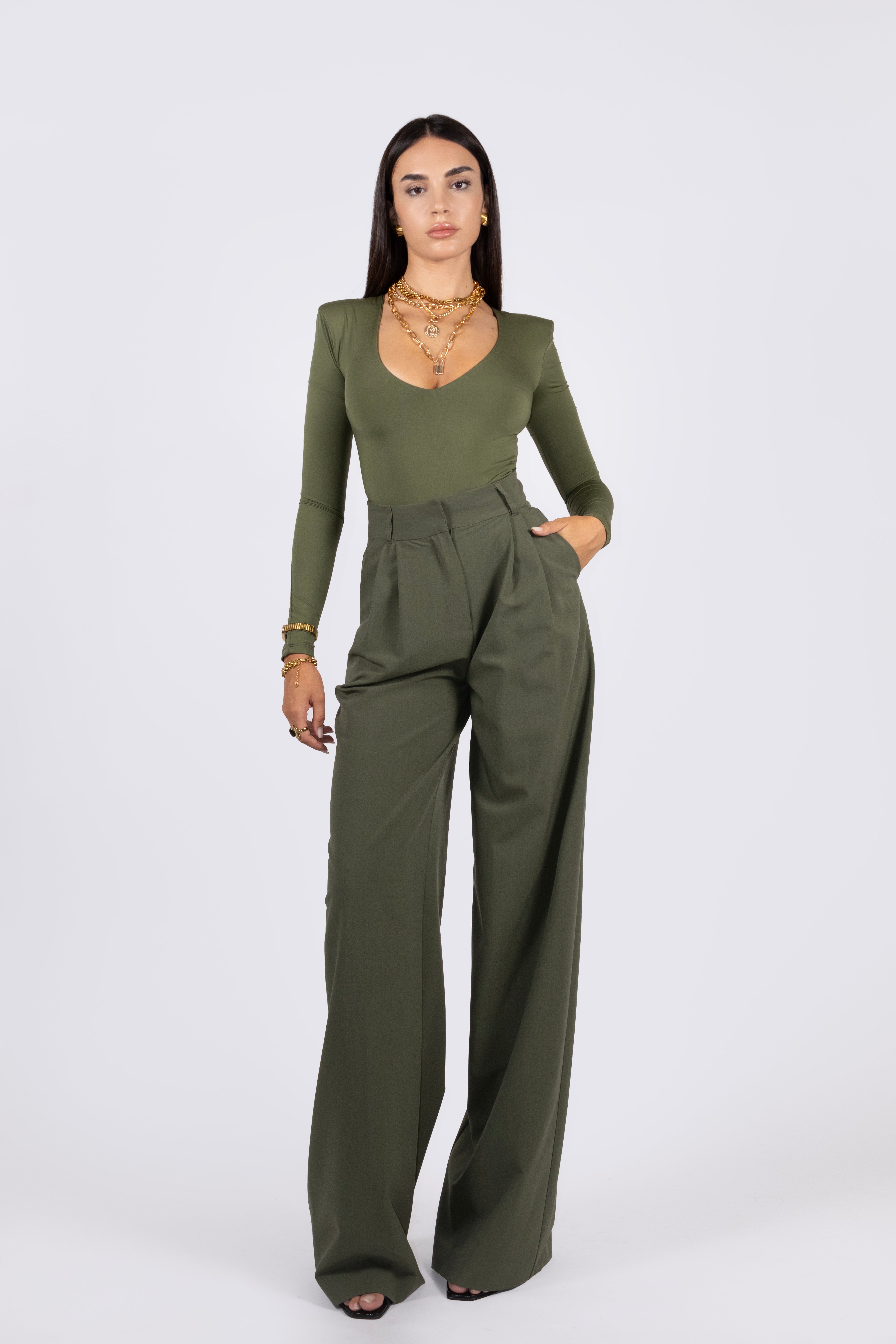 Pants LYSIANE Army