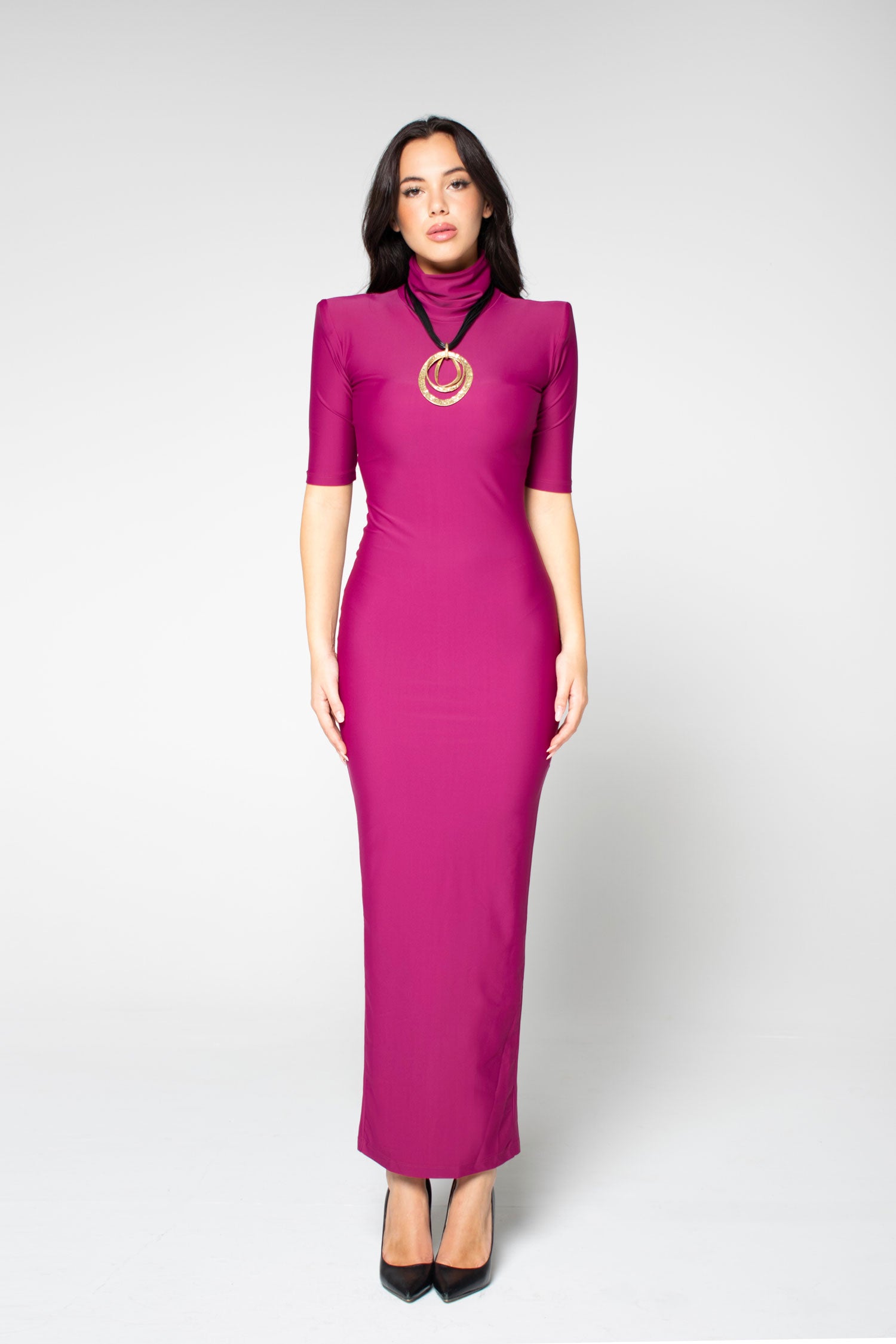 DALIDA Magenta Dress