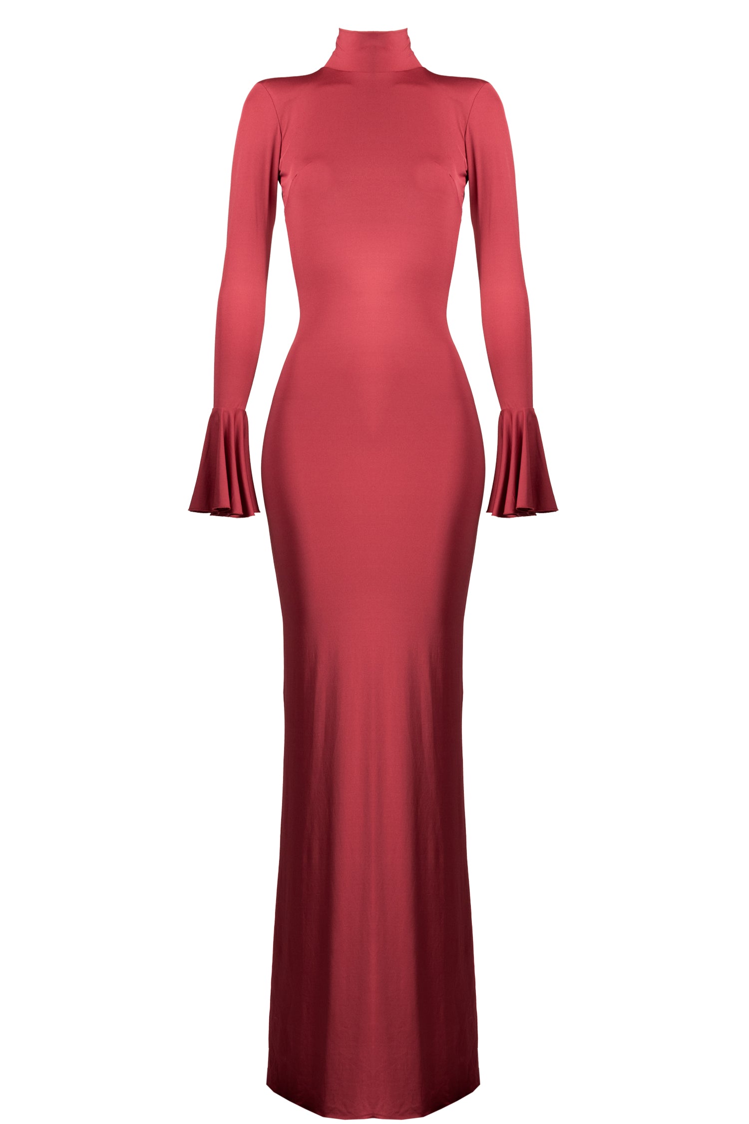 Long Dress MICHELLE Wine