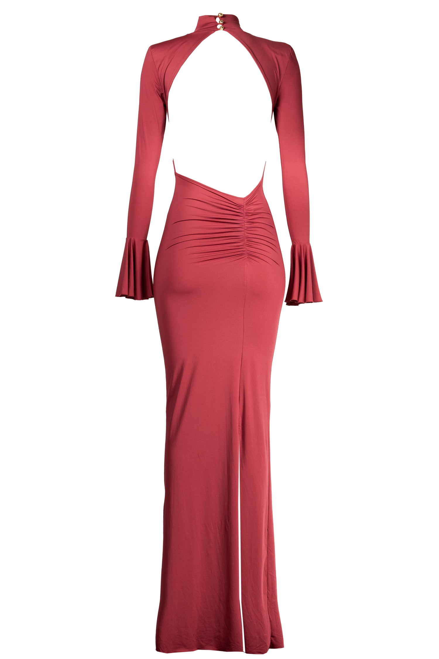 Long Dress MICHELLE Wine