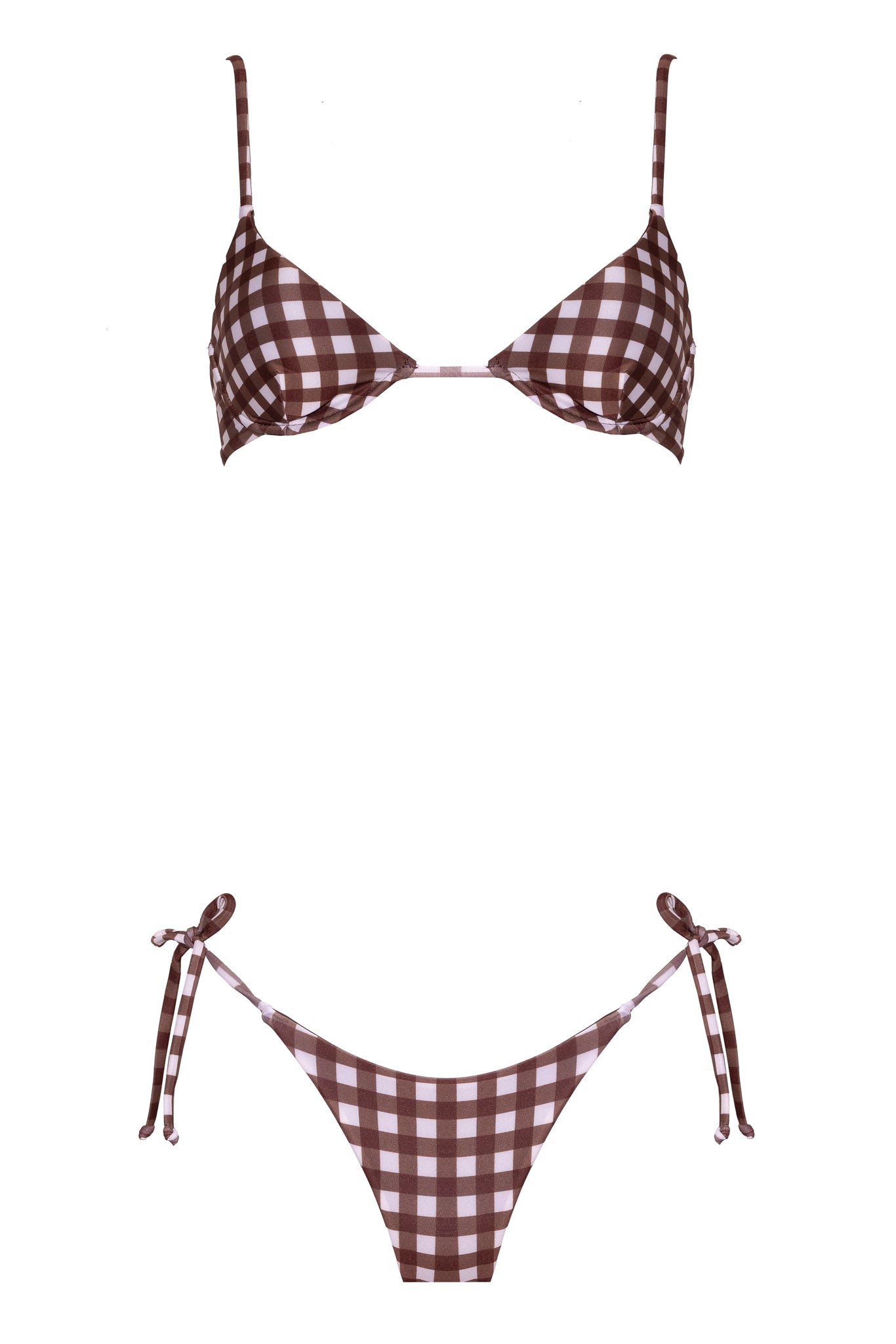 BRASILIANA FULVIA Brown Vichy - Sand Shop