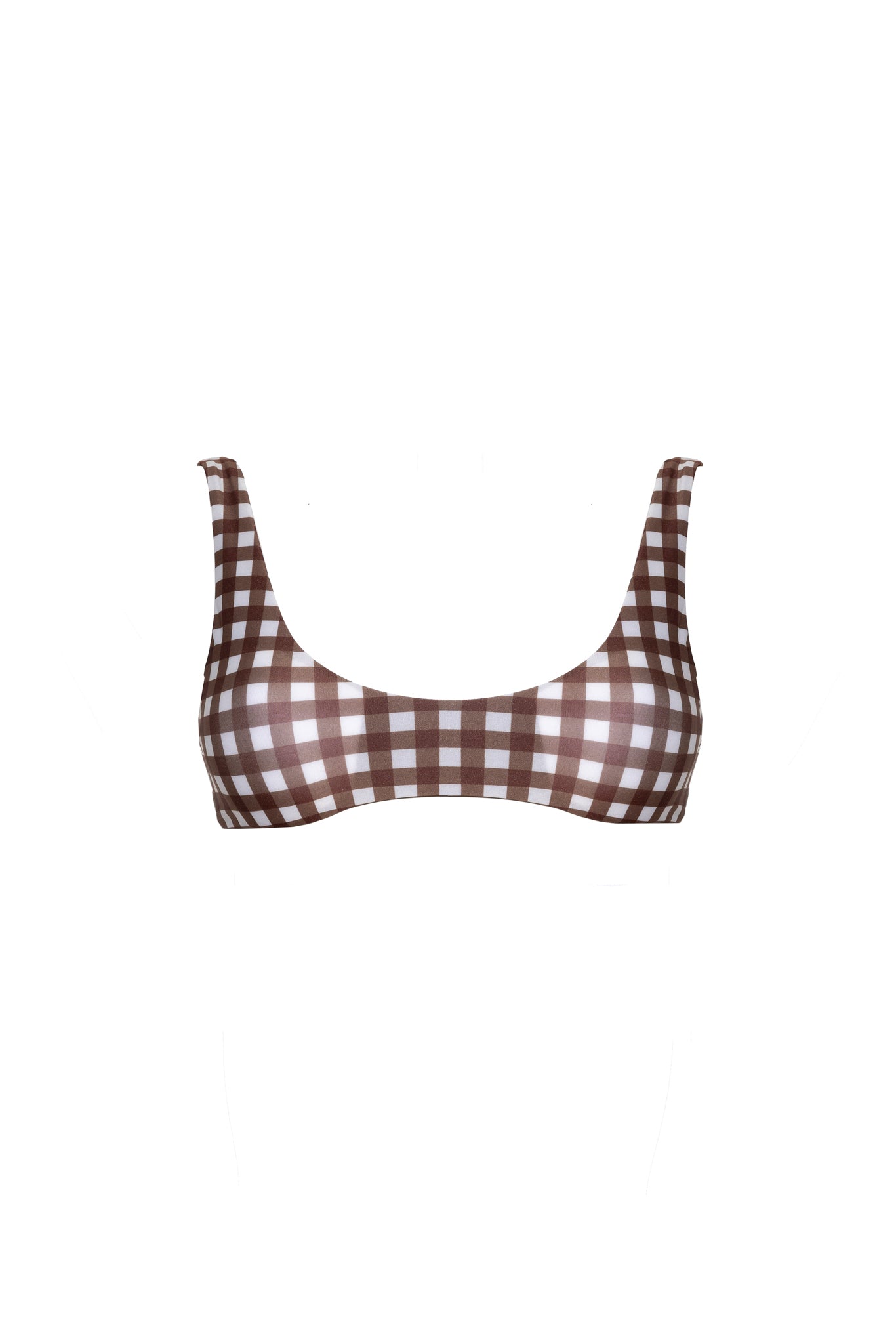 TOP FLAVIA Brown Vichy - Sand Shop