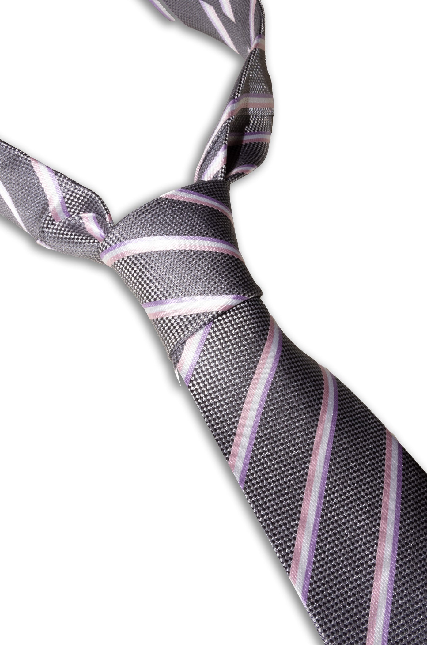 CRAVATTA Large Grigia/Rosa