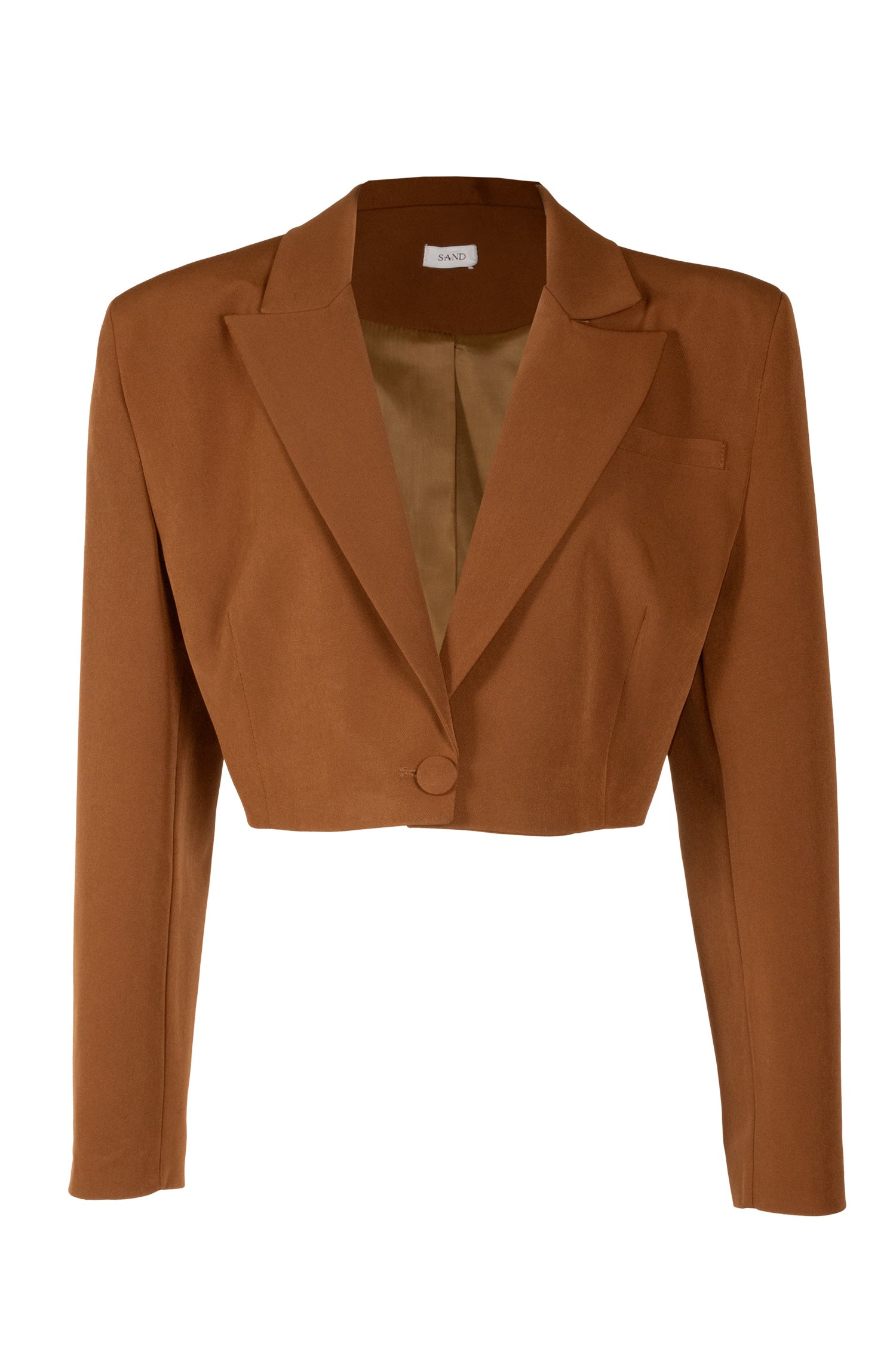 Cropped Blazer DEA Light brown