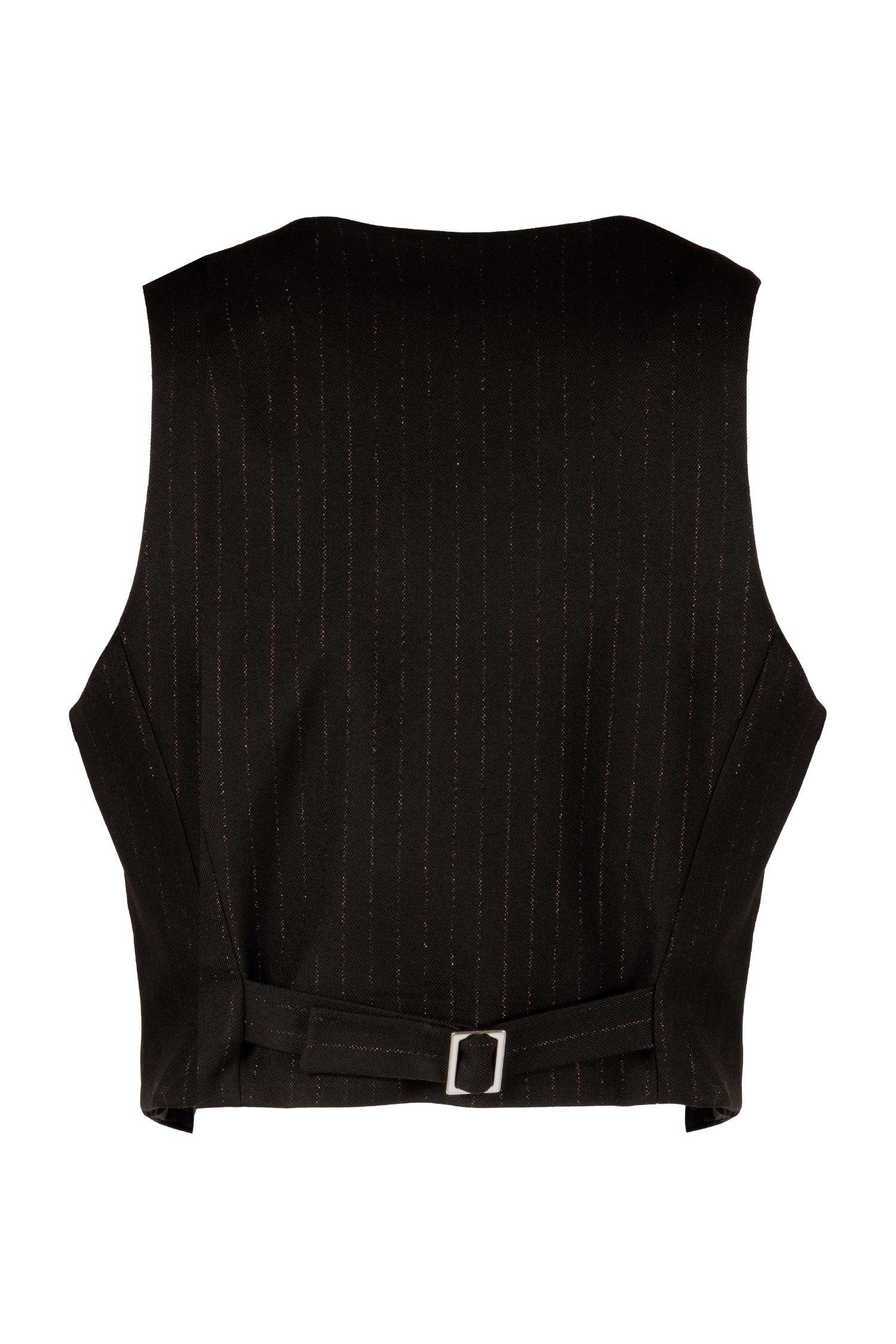 Gilet MARTINA Gessato Glitter Black