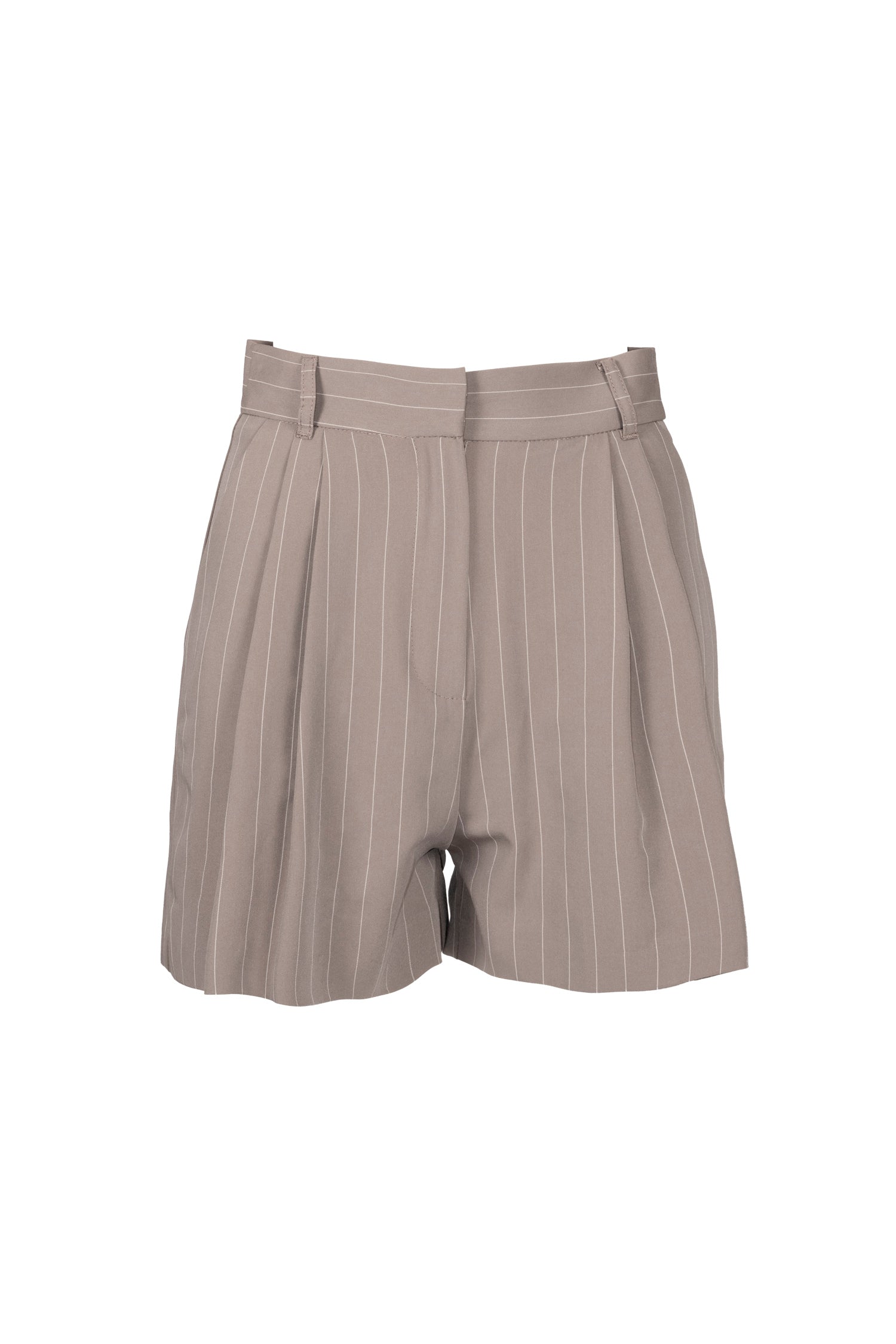 Short ZULEMA Taupe Pinstripe