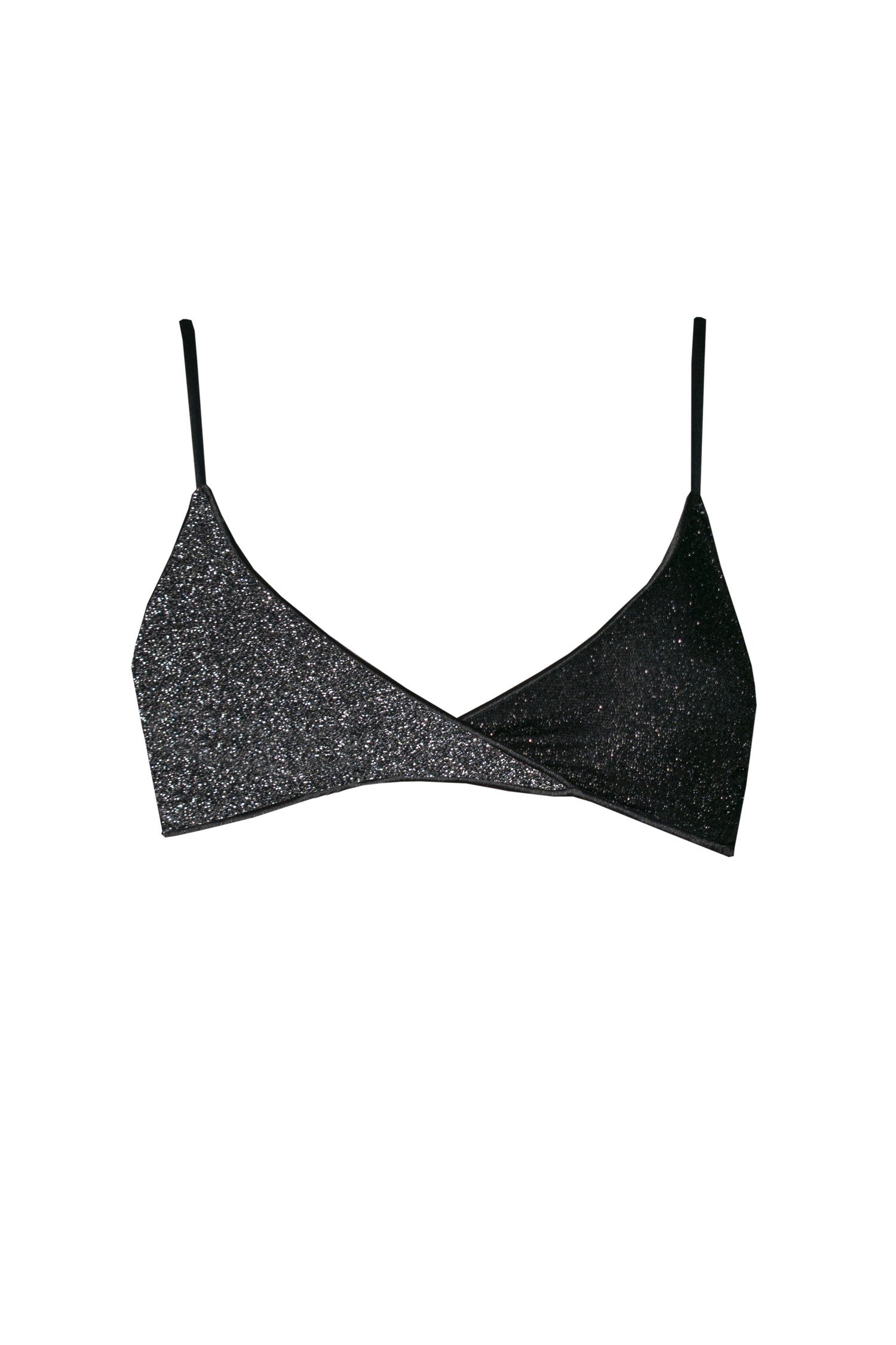TOP SENORITA Nero/Argento