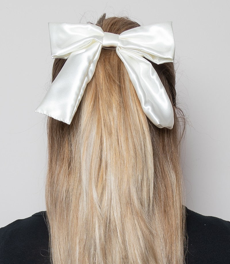 LITTLE DAPHNE Fiocco Raso White