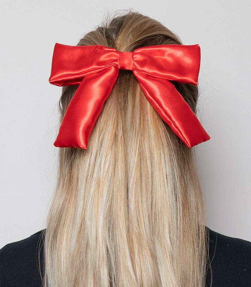 LITTLE DAPHNE Fiocco Raso Red Passion