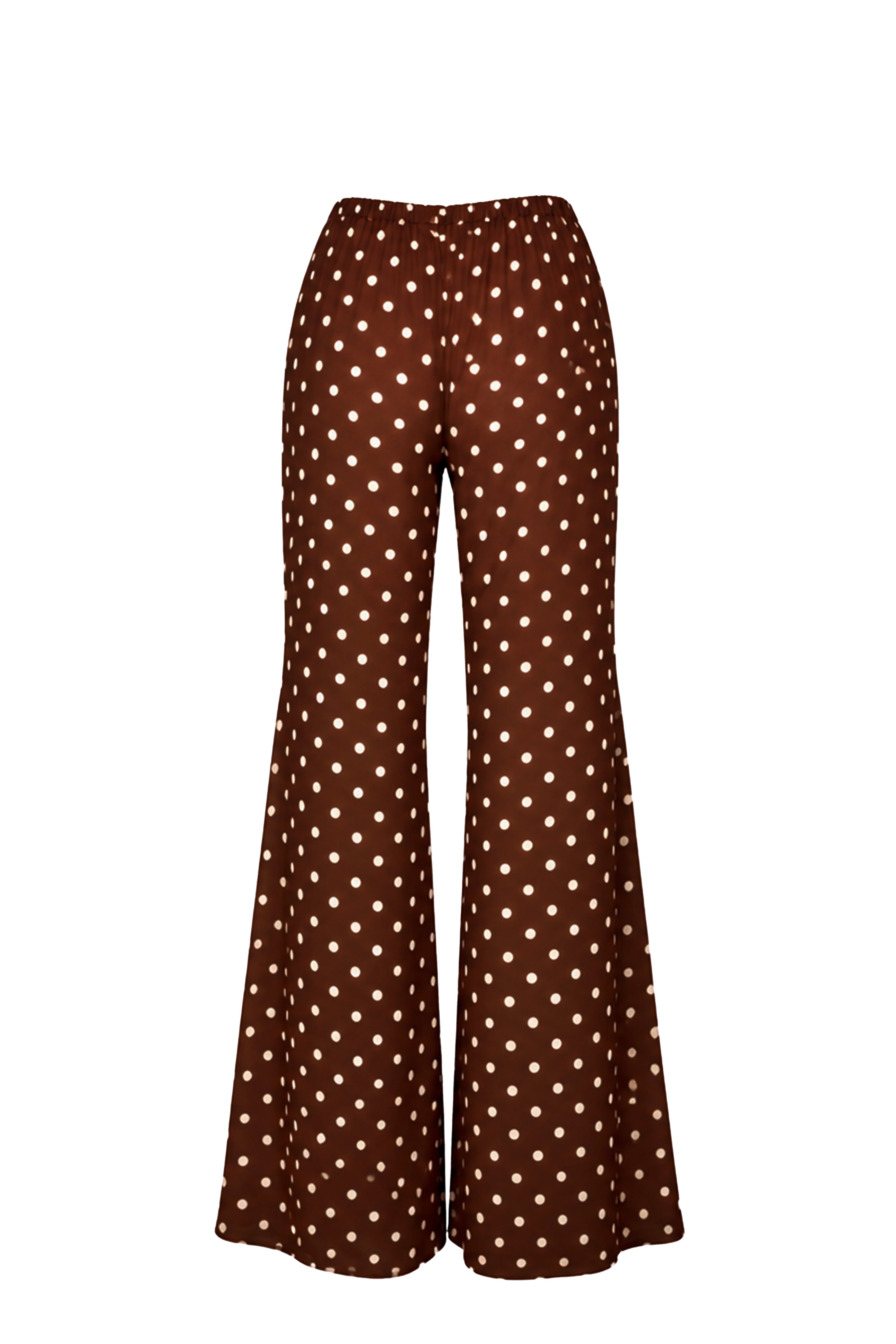 Pant ELYSIA Pois Brown - Sand Shop