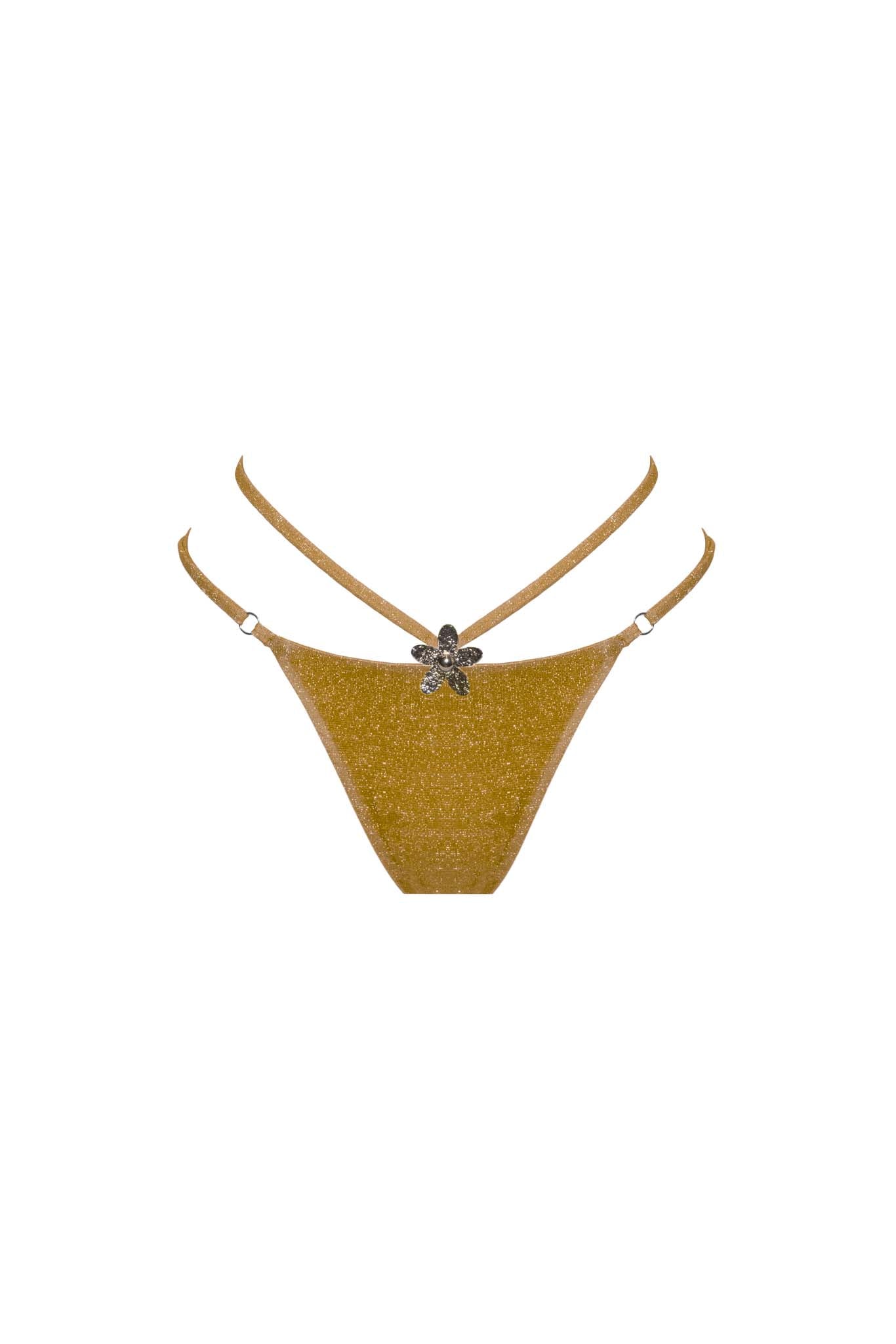 SLIP CORALIE Golden Lime BIKINI DIVISI