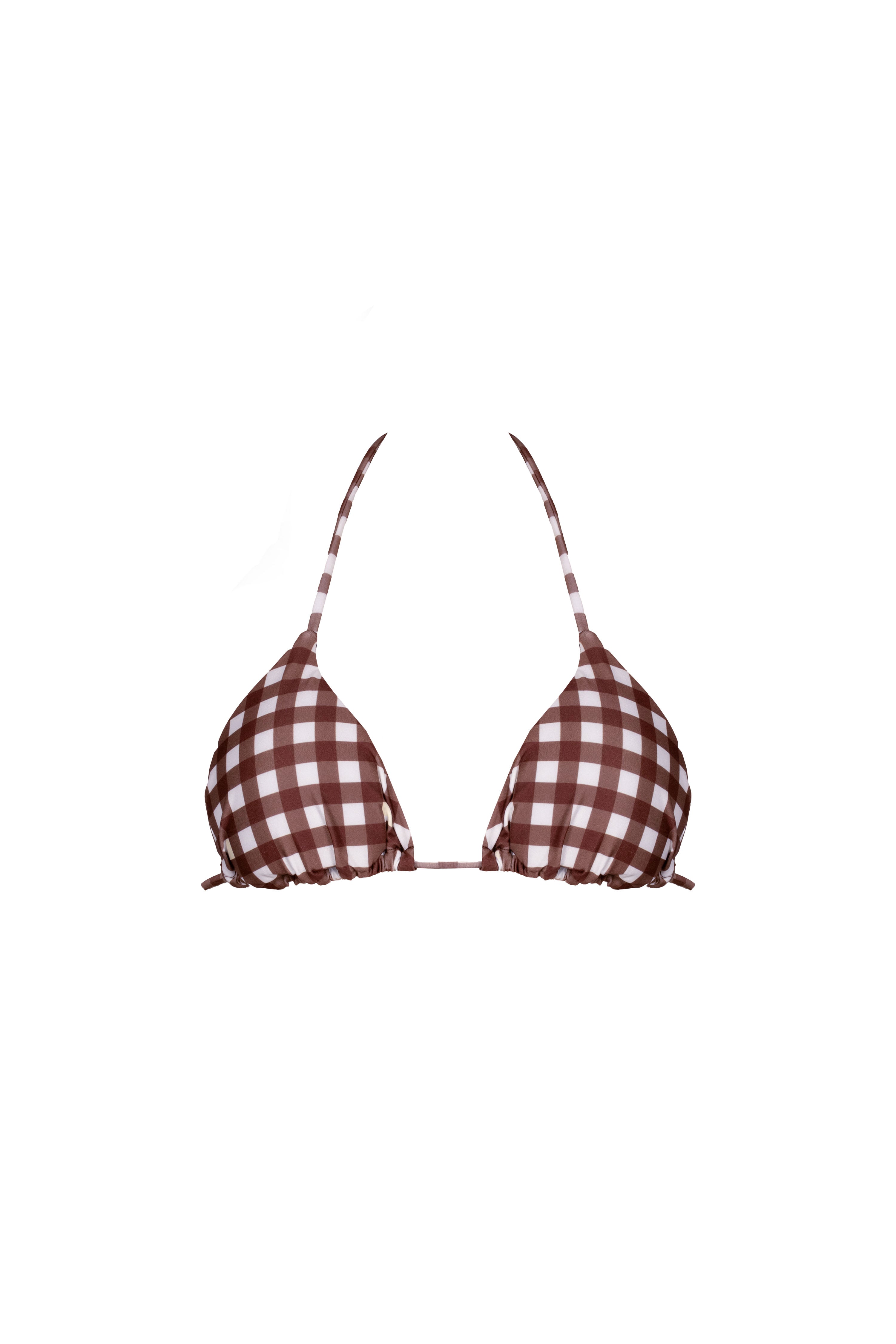 TOP ERIKA Brown Gingham
