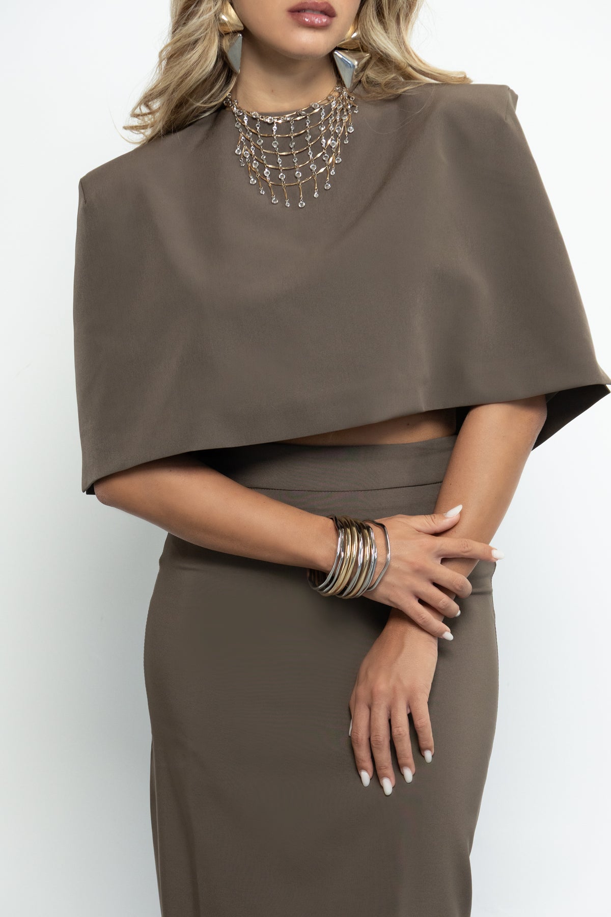 Cappa Cropped ZULEIKA Taupe