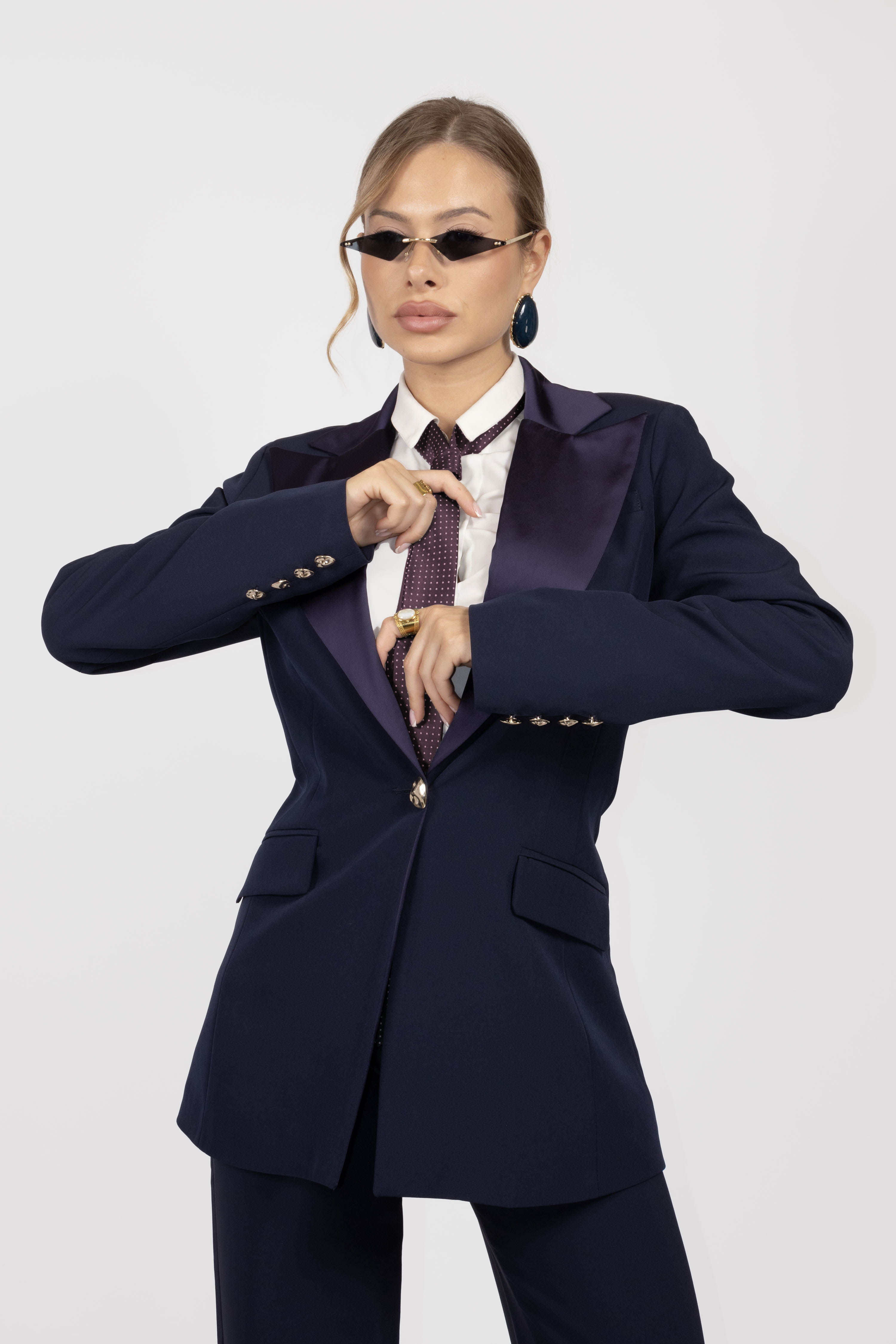 CRAVATTA Slim Bordeaux Pois