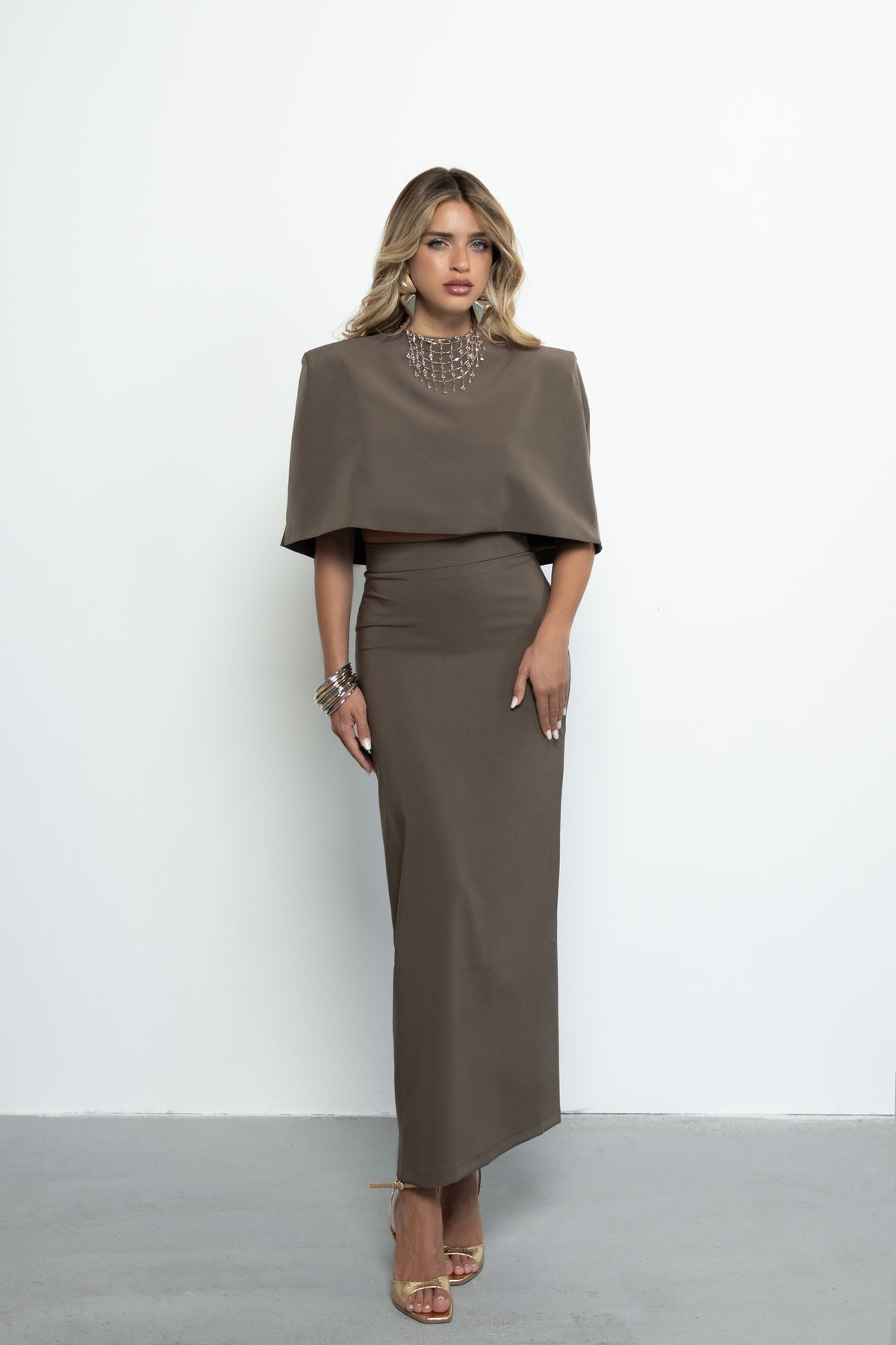Cappa Cropped ZULEIKA Taupe