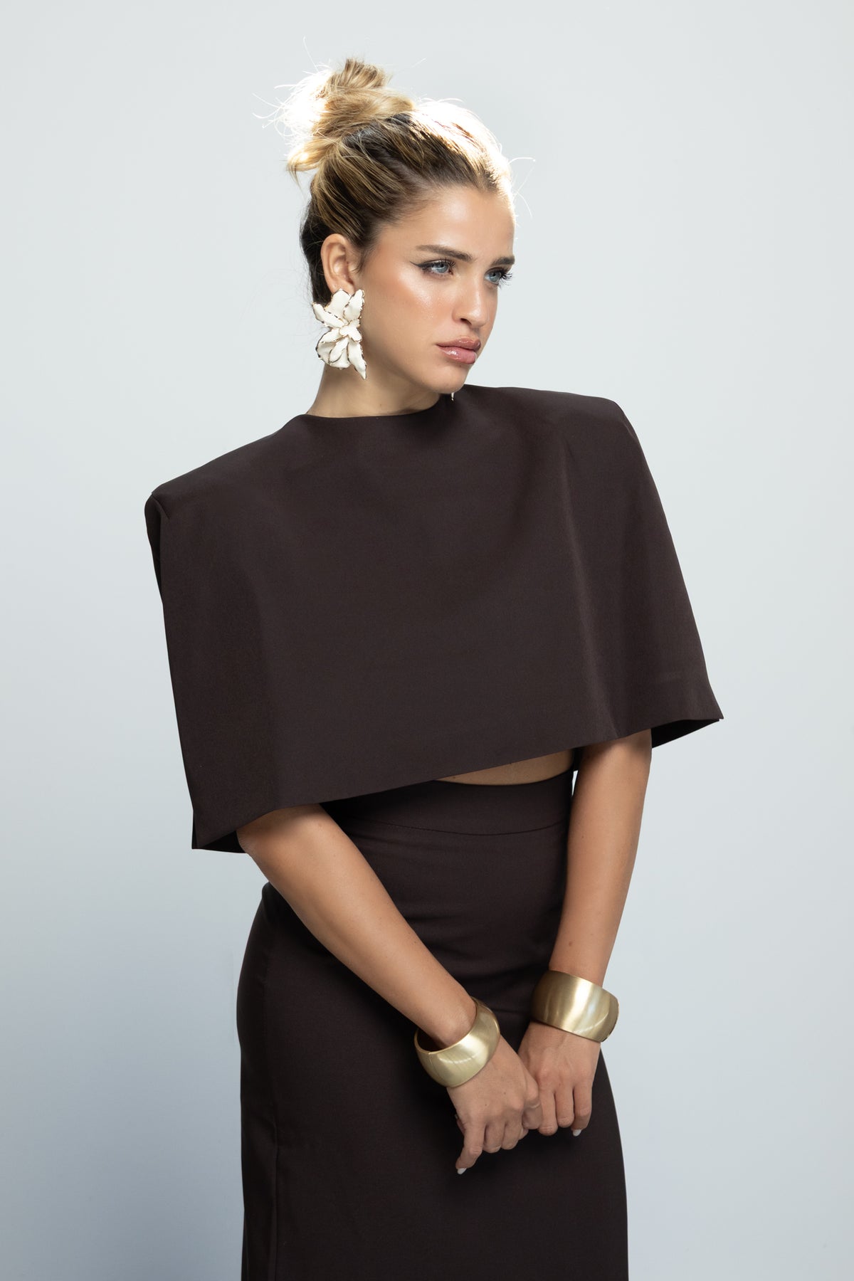 Cappa Cropped - ZULEIKA Brown