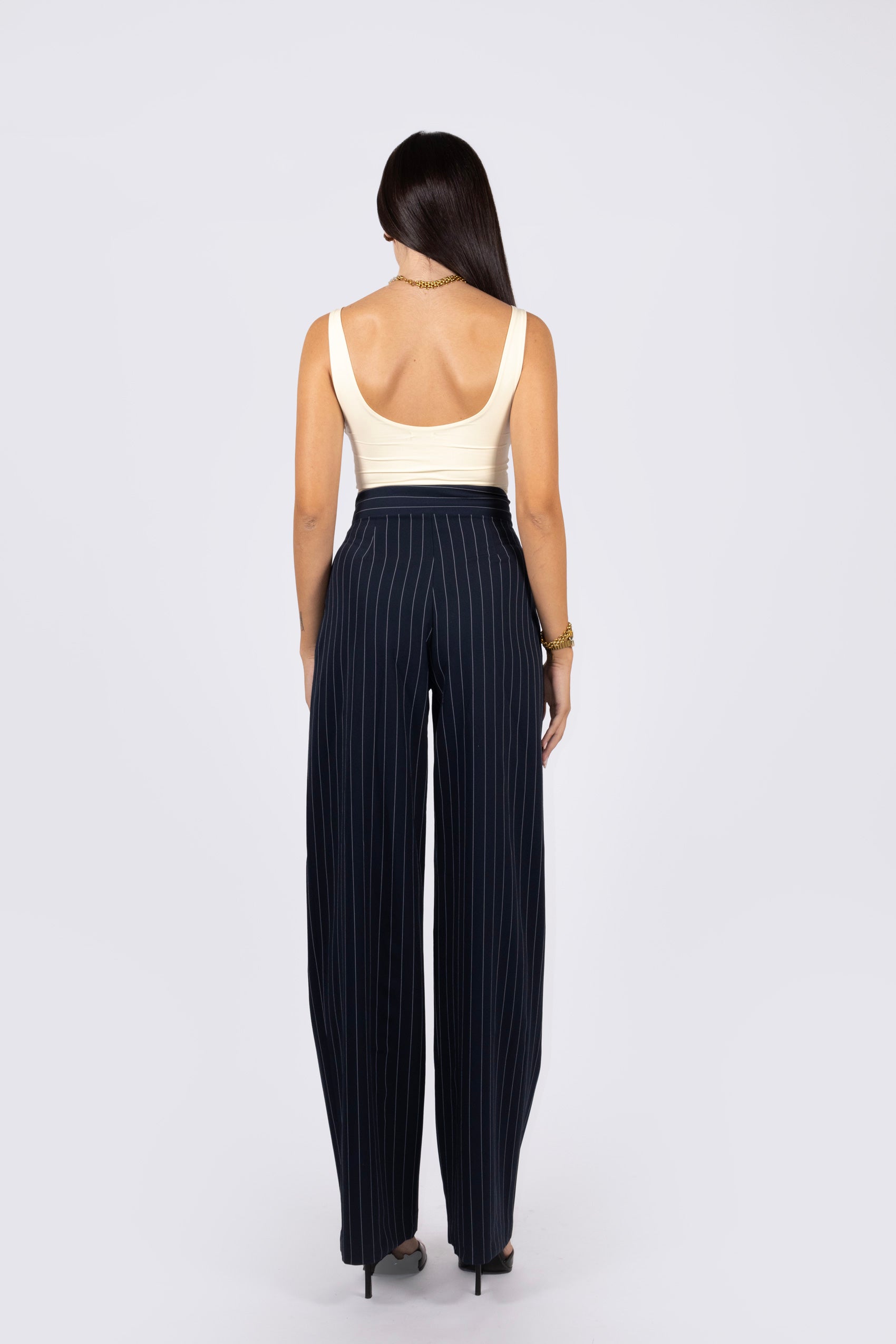 Pant LEONTINE Navy Gessato