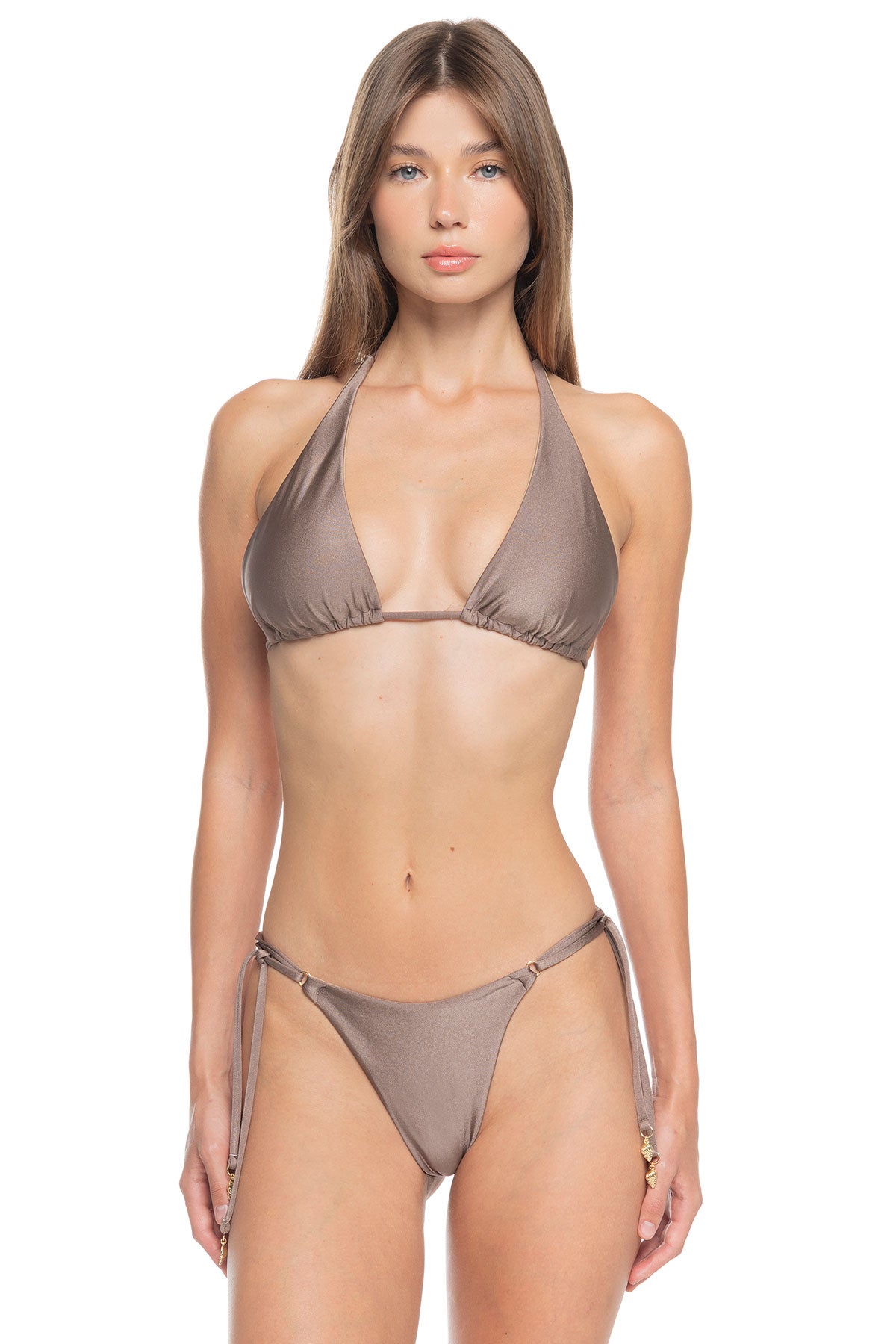 SLIP TANGA AMAYA Dark Sand BIKINI DIVISI