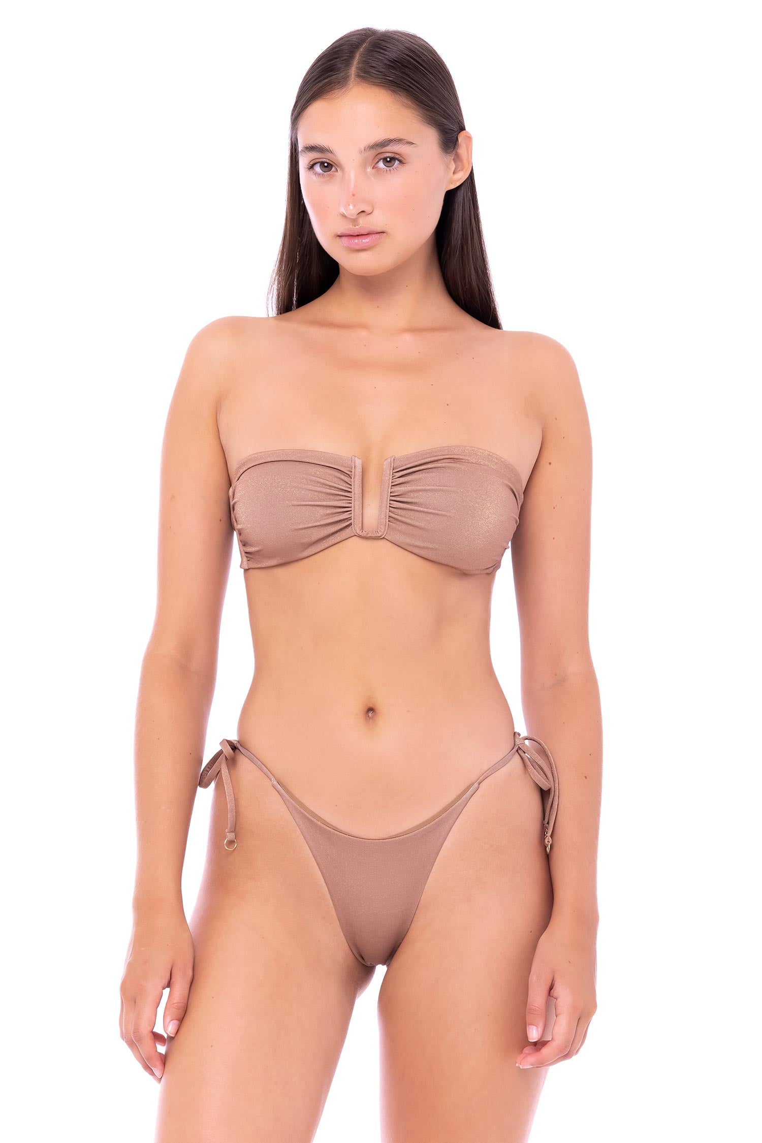 SLIP HELLEN Gold Brown