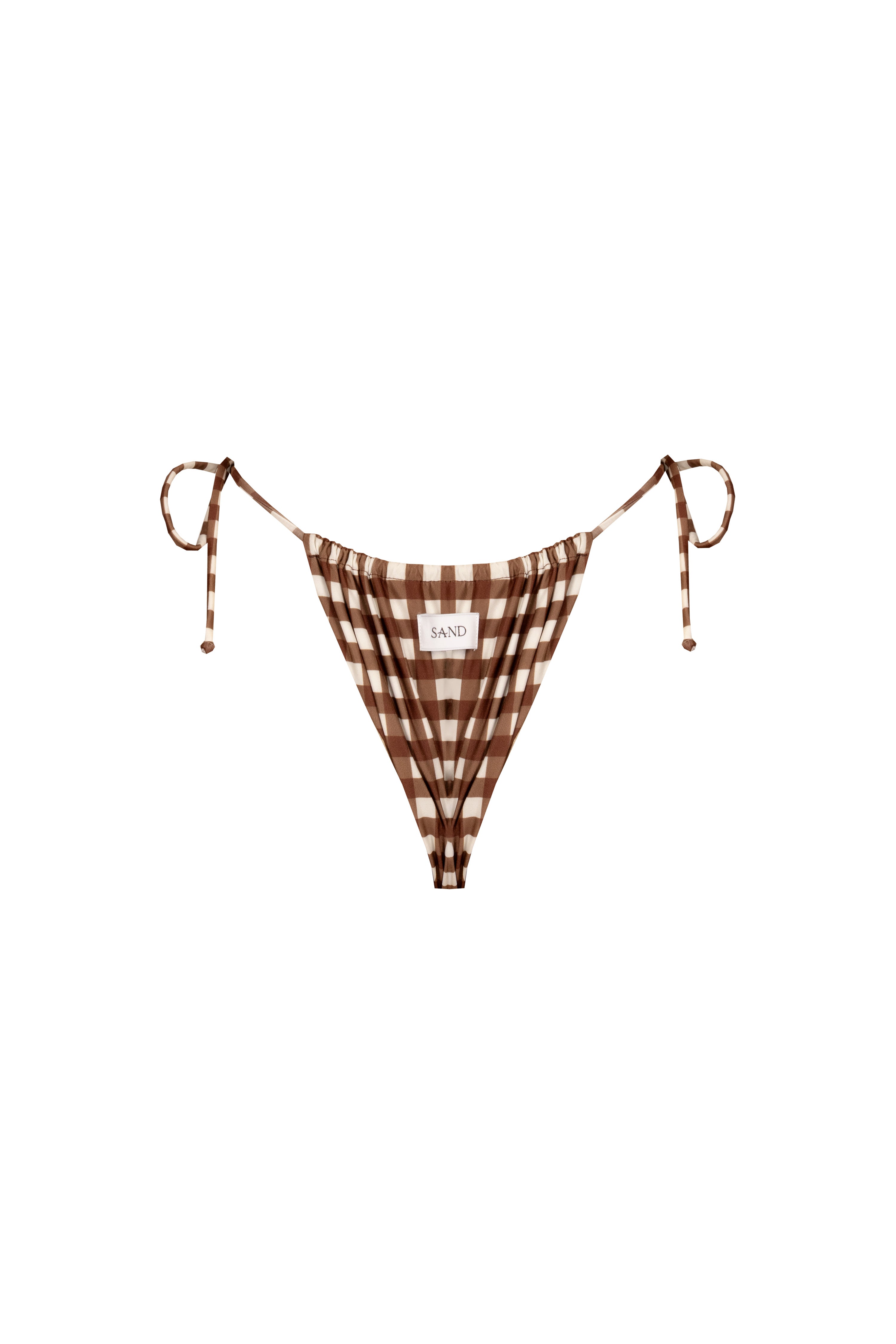 SLIP ERIKA Brown Vichy - Sand Shop