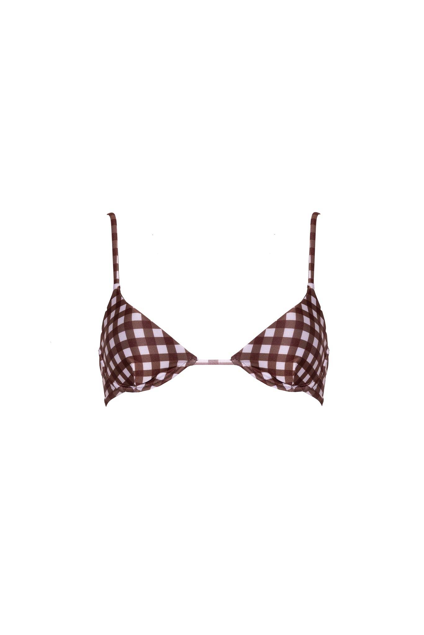 TOP FULVIA Brown Vichy - Sand Shop