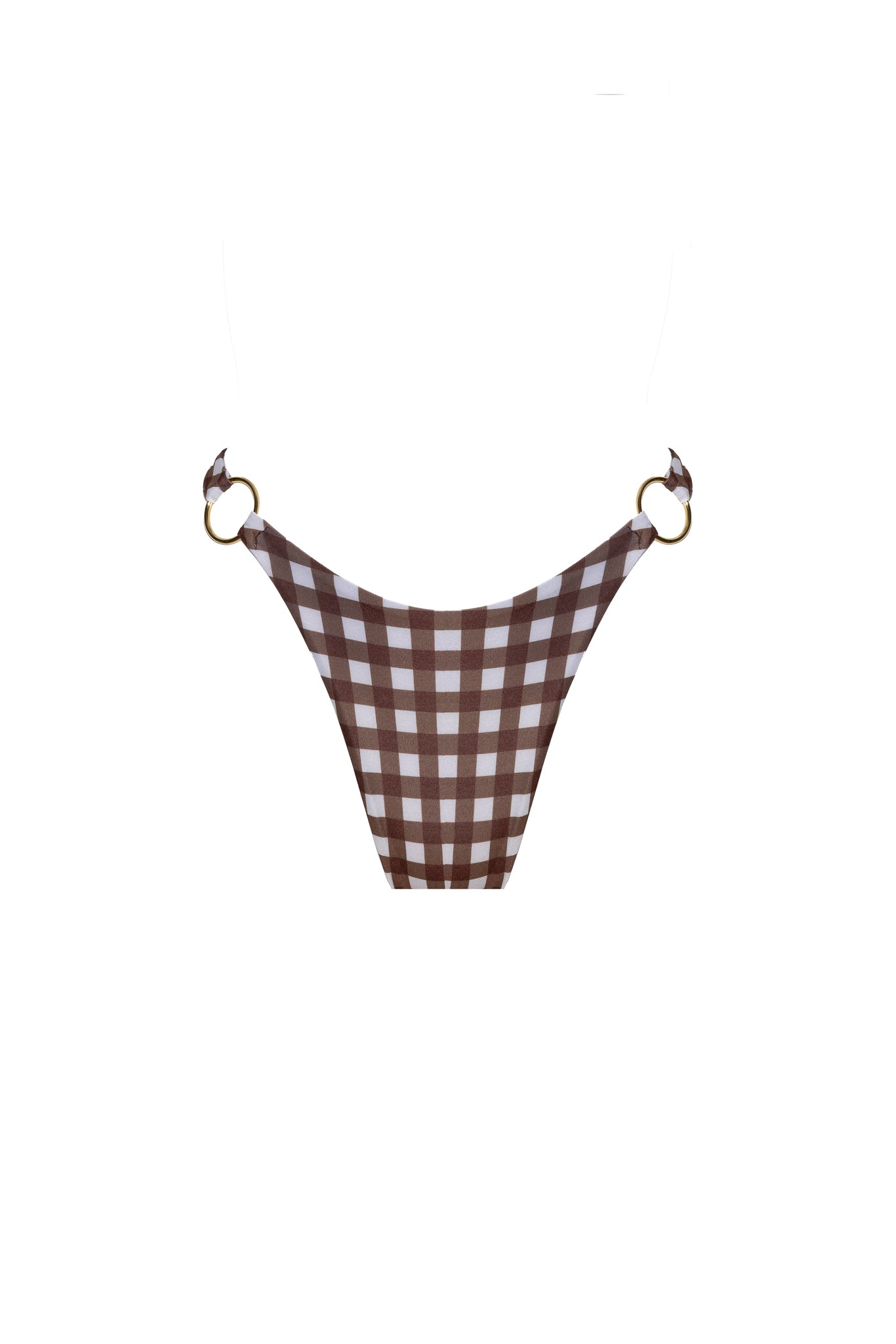 SLIP FLAVIA Brown Vichy - Sand Shop