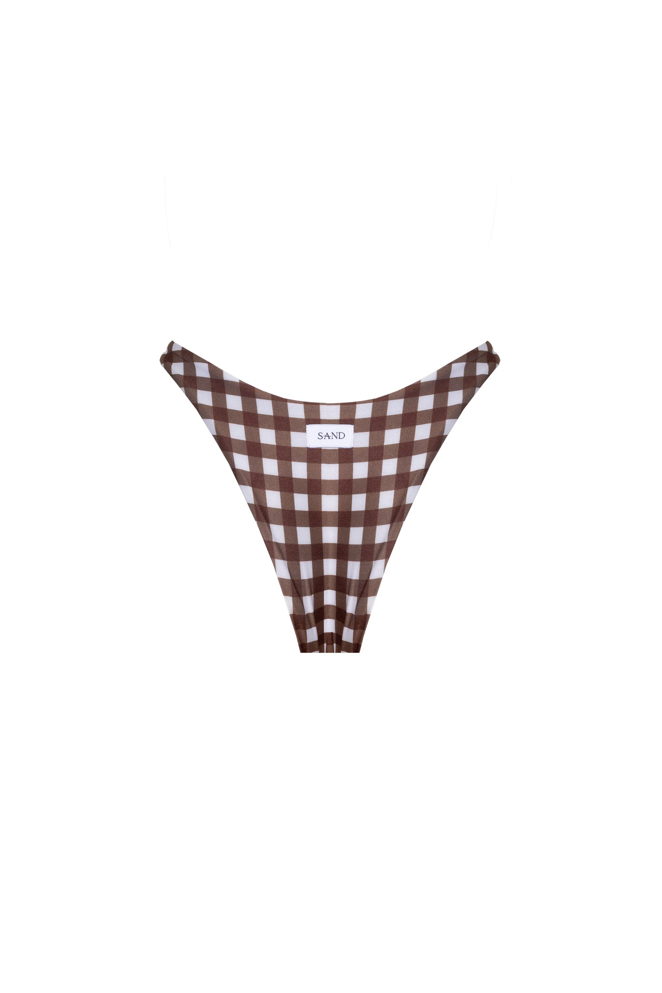 SLIP FLAVIA Brown Vichy - Sand Shop