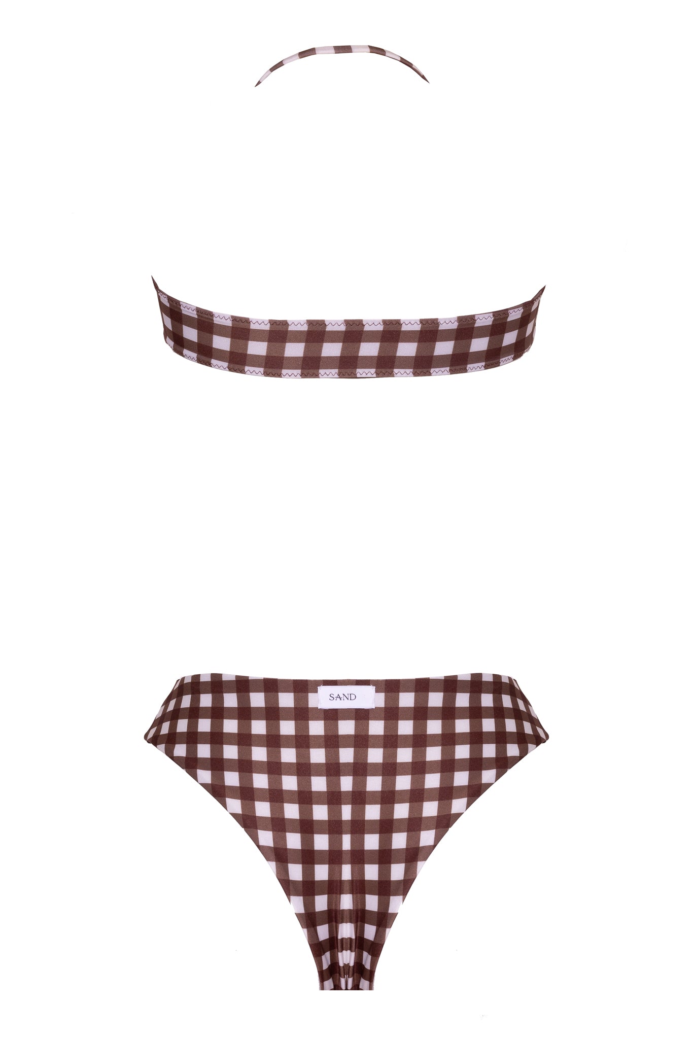 BRASILIANA ILDA Brown Vichy - Sand Shop