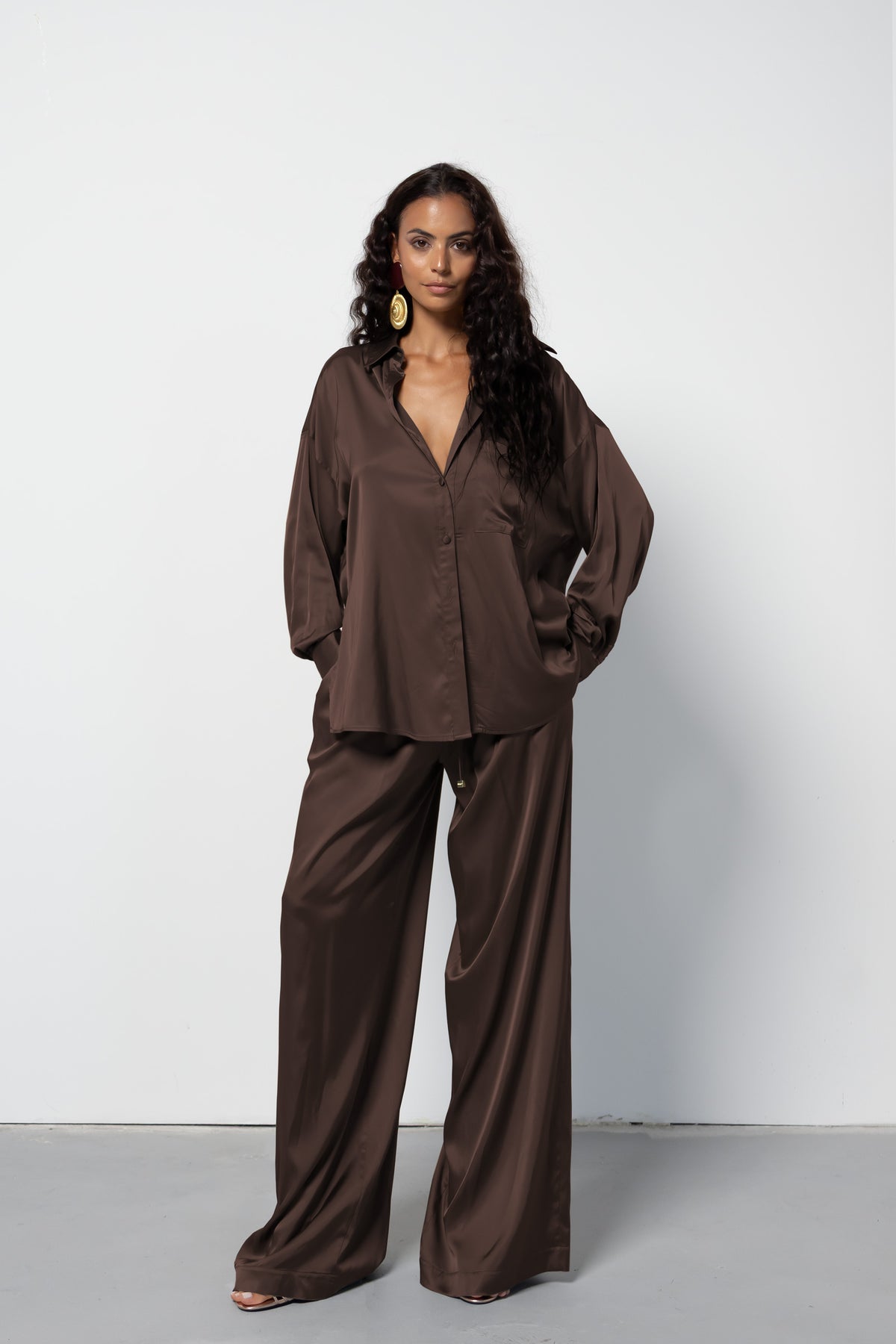 Camicia HALLIS Cocoa