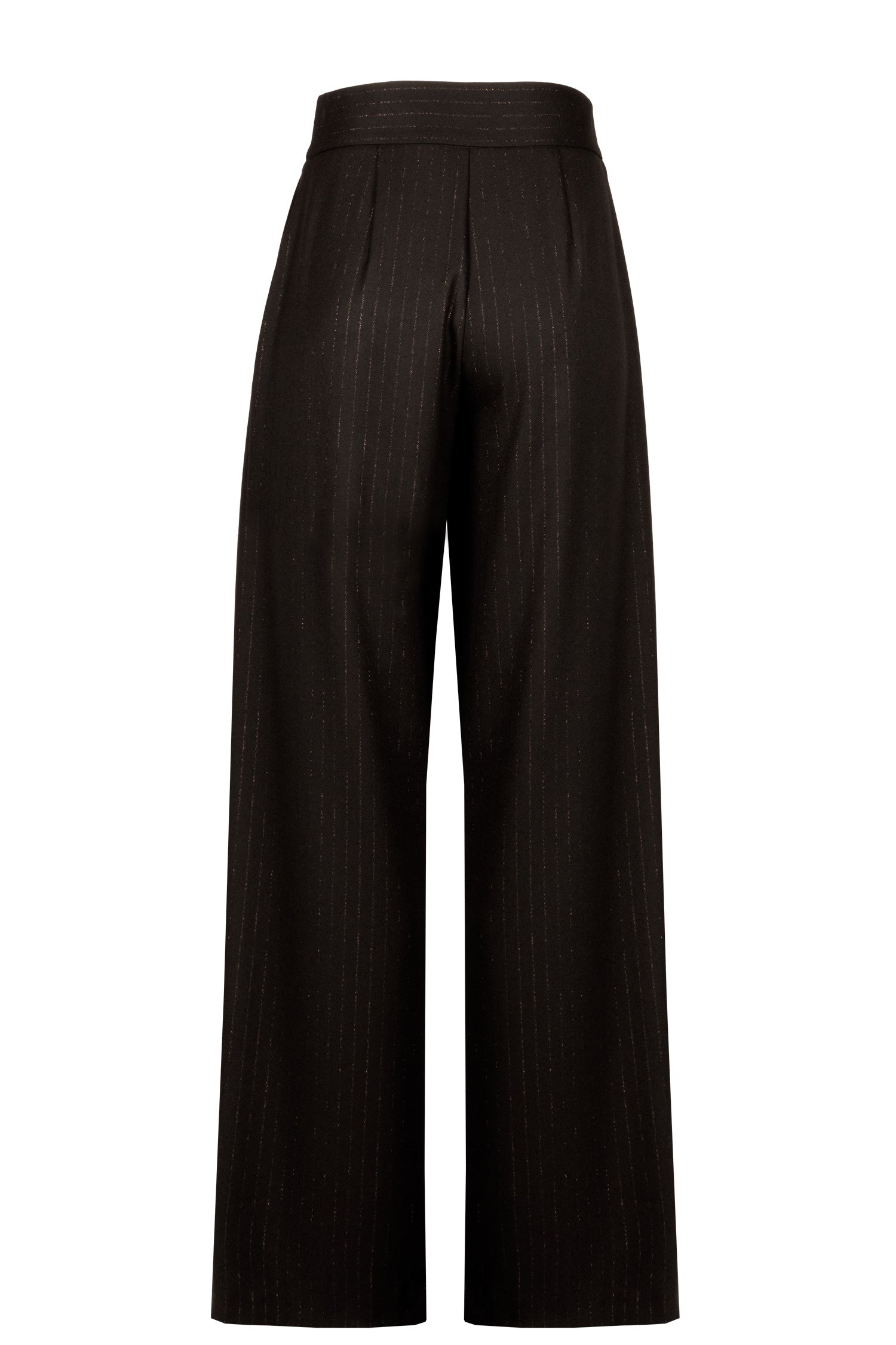 Pant TERESA Gessato Glitter Black