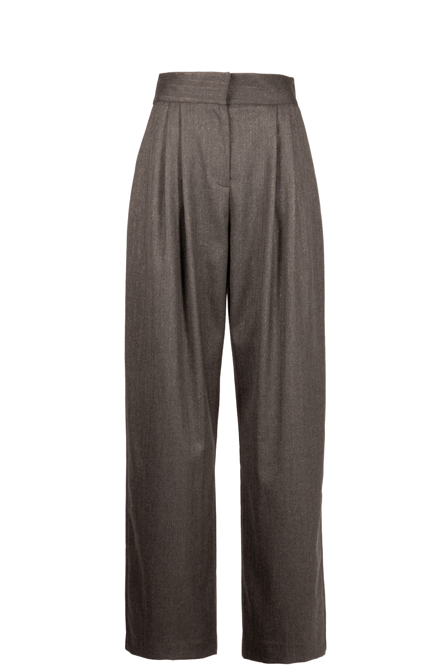 Pant TERESA Gessato Glitter Grey