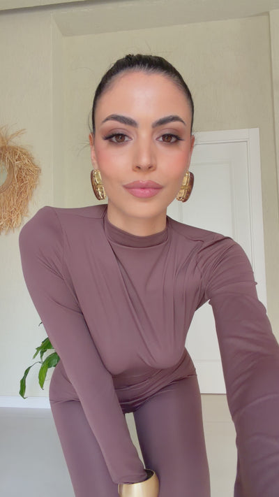 Jumpsuit FRIDA Brown