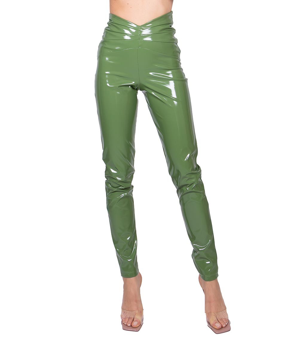 PANTS MAIRA VINILE GREEN