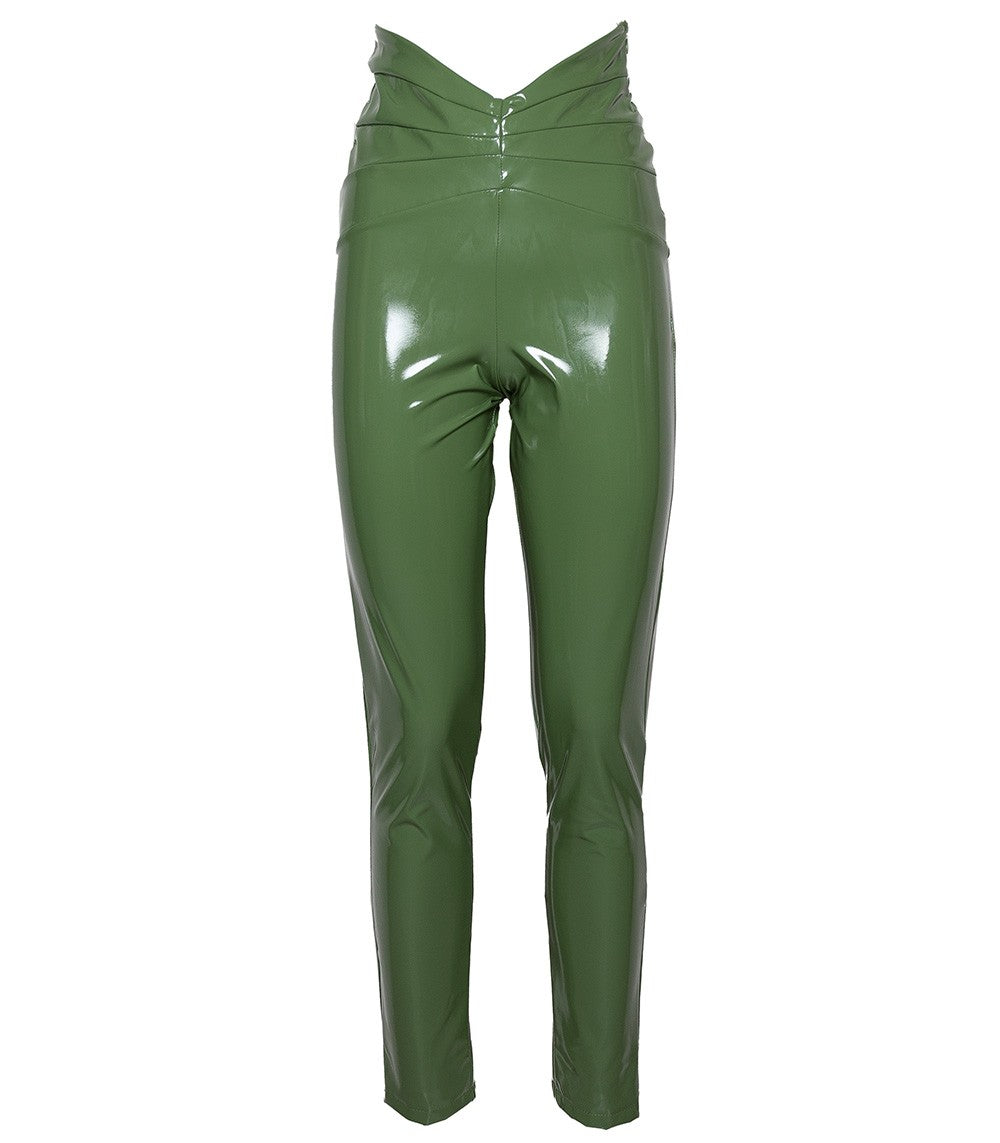 PANTS MAIRA VINILE GREEN